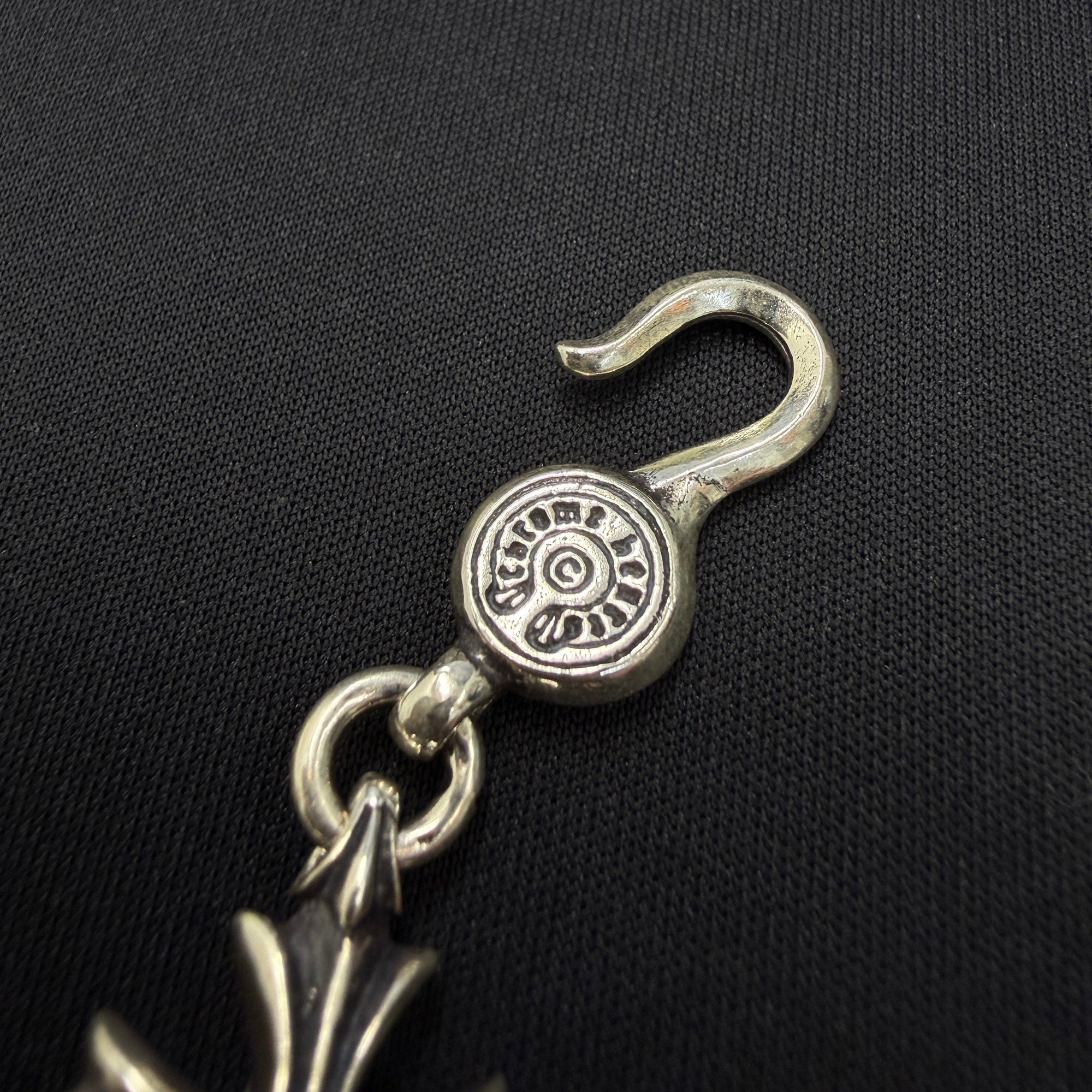 CHROME HEARTS Cut Out CH Plus Silver Bracelet 9 LINK クロムハーツ カットアウト CHプラス シルバー ブレスレット 9リンク