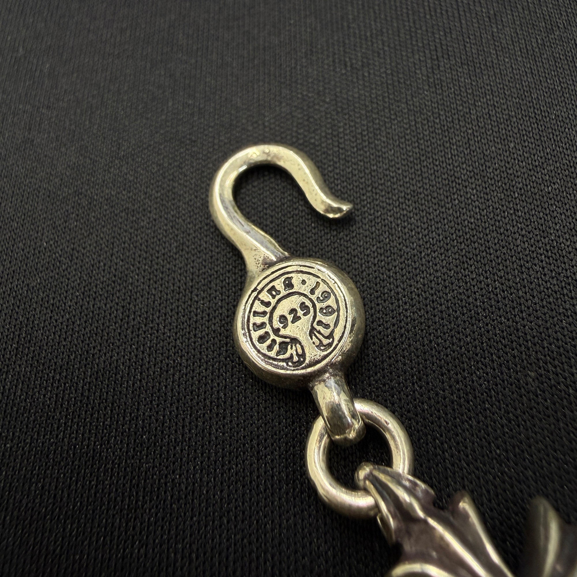 CHROME HEARTS Cut Out CH Plus Silver Bracelet 9 LINK クロムハーツ カットアウト CHプラス シルバー ブレスレット 9リンク