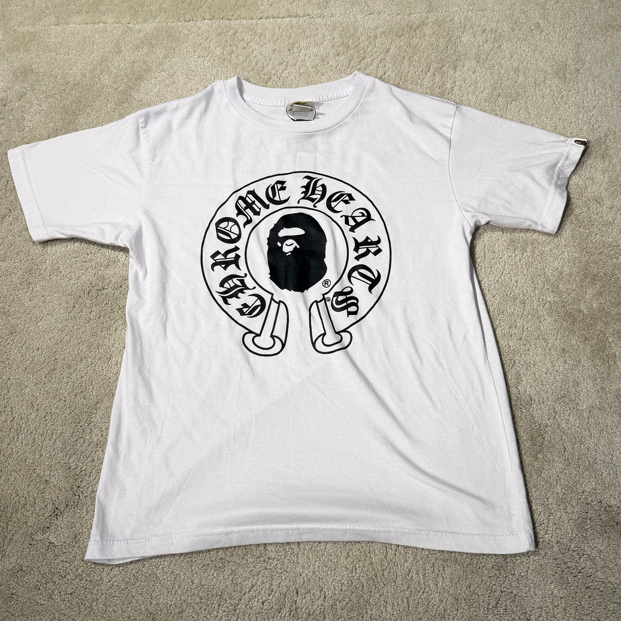 CHROME HEARTS × A BATHING APE Baby Milo Horseshoe Tee Size M クロムハーツ × アベイシングエイプ ベイビーマイロ ホースシュー Tシャツ サイズM