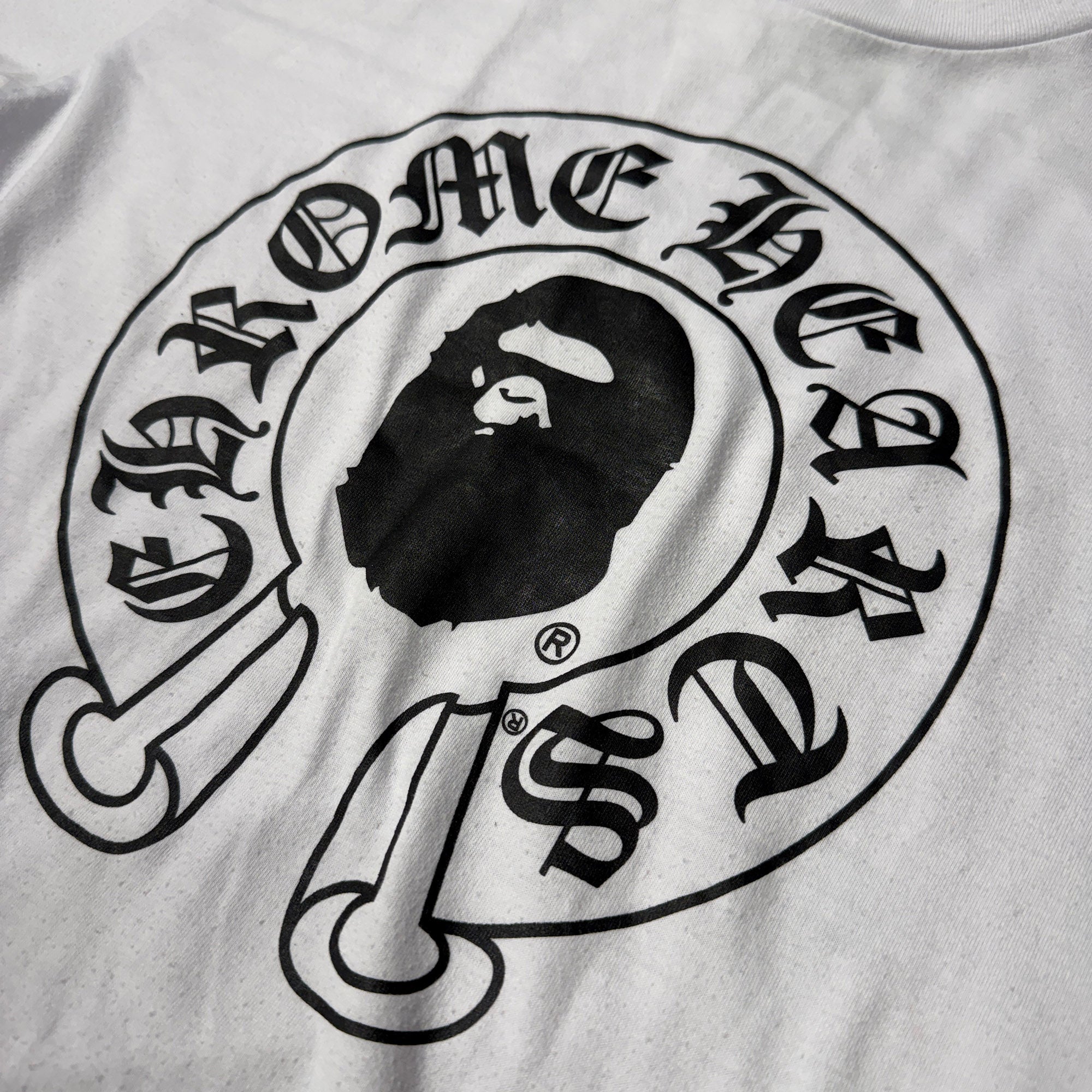 CHROME HEARTS × A BATHING APE Baby Milo Horseshoe Tee Size M クロムハーツ × アベイシングエイプ ベイビーマイロ ホースシュー Tシャツ サイズM