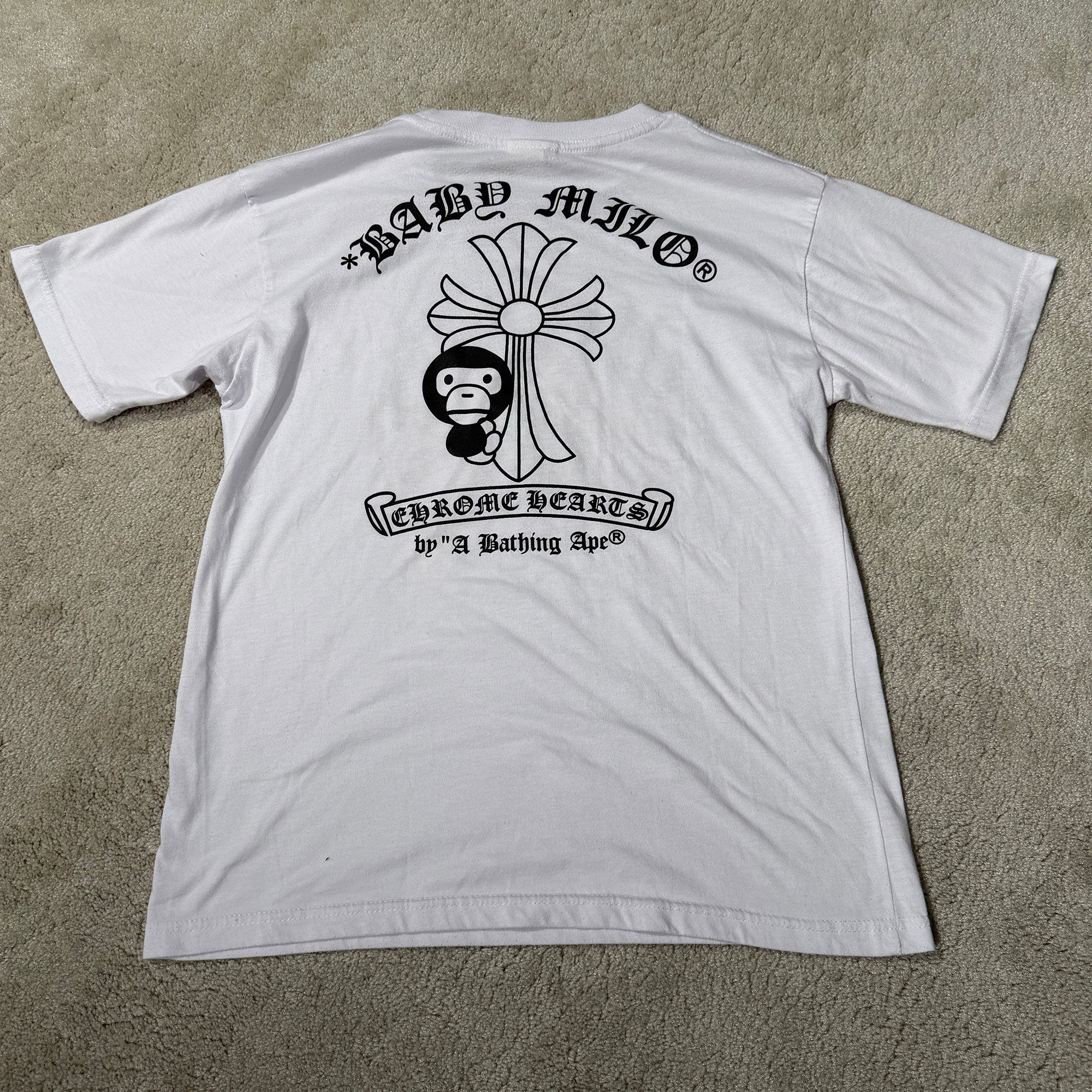 CHROME HEARTS × A BATHING APE Baby Milo Horseshoe Tee Size M クロムハーツ × アベイシングエイプ ベイビーマイロ ホースシュー Tシャツ サイズM