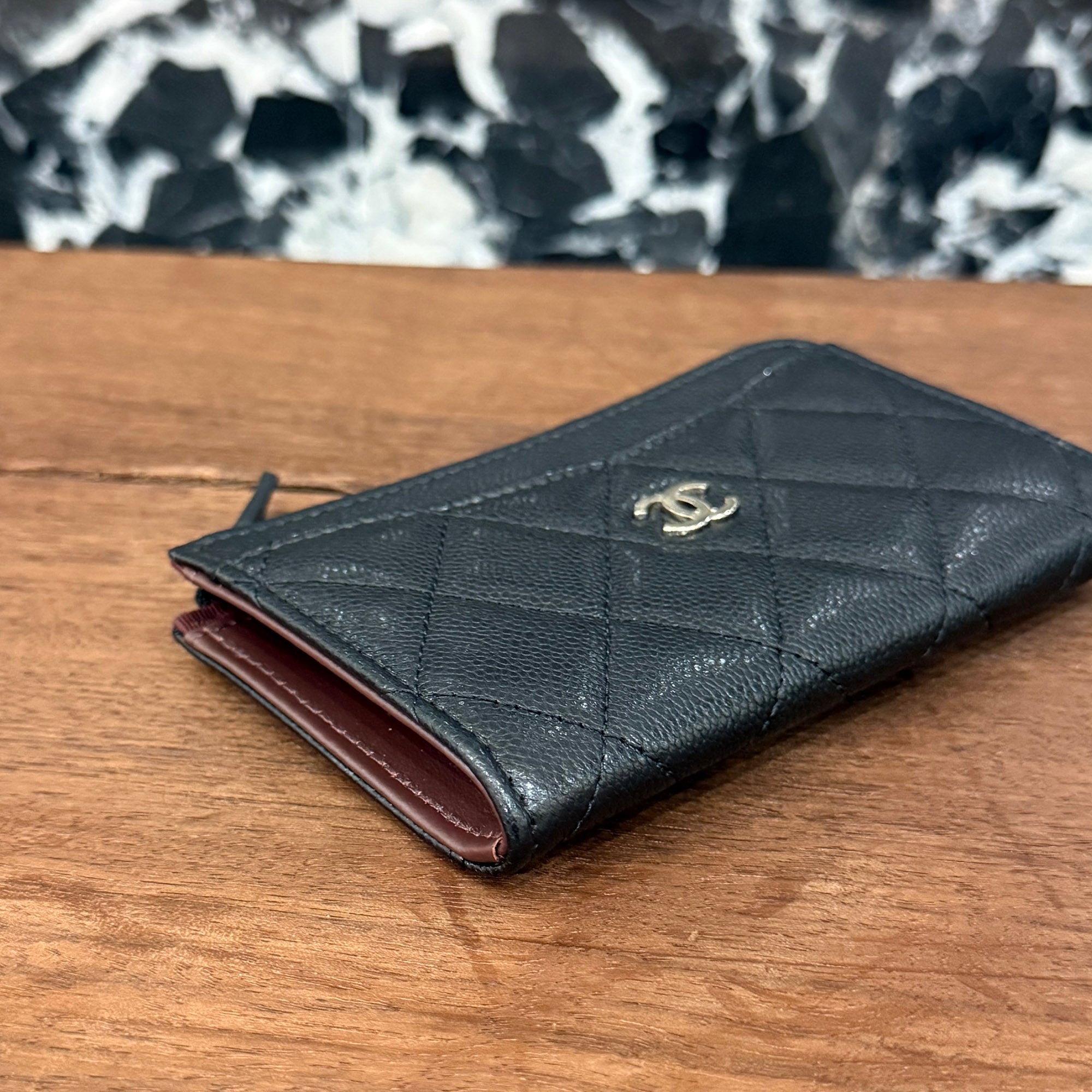 CHANEL Matelassé Classic Zip Fragment Case AP3179 シャネル 24P マトラッセ クラシック ジップ フラグメントケース