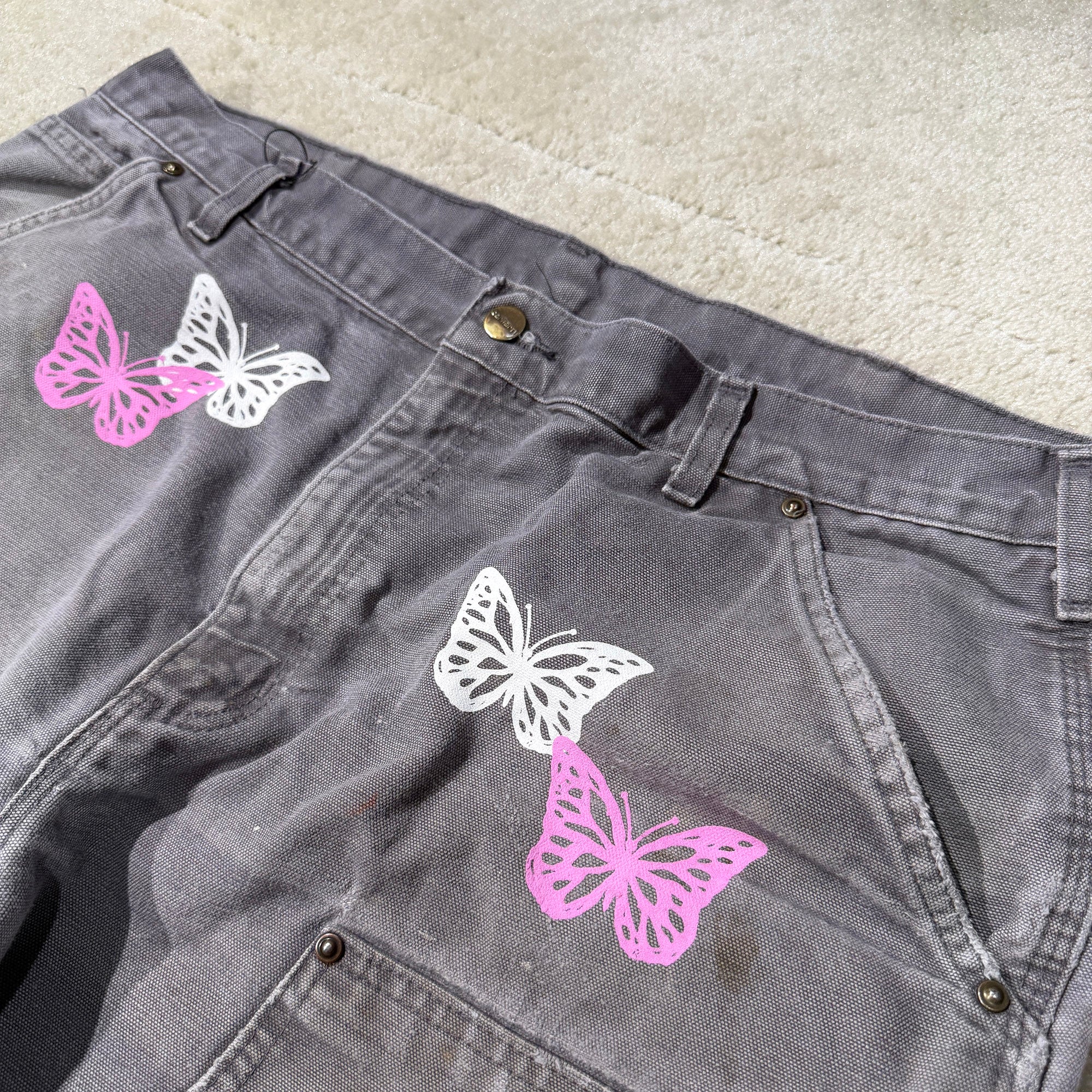 ABOUT DREAMS Butterfly Double Knee Pants Size W38×L30 アバウトドリームズ バタフライダブルニーパンツ サイズW38×L30