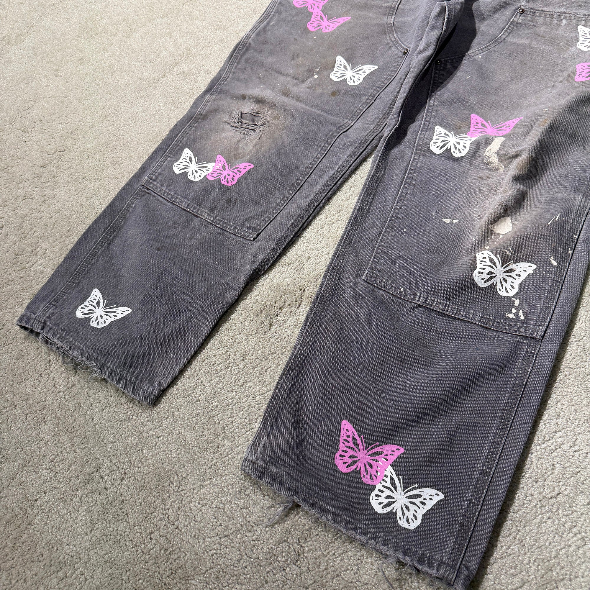 ABOUT DREAMS Butterfly Double Knee Pants Size W38×L30 アバウトドリームズ バタフライダブルニーパンツ サイズW38×L30