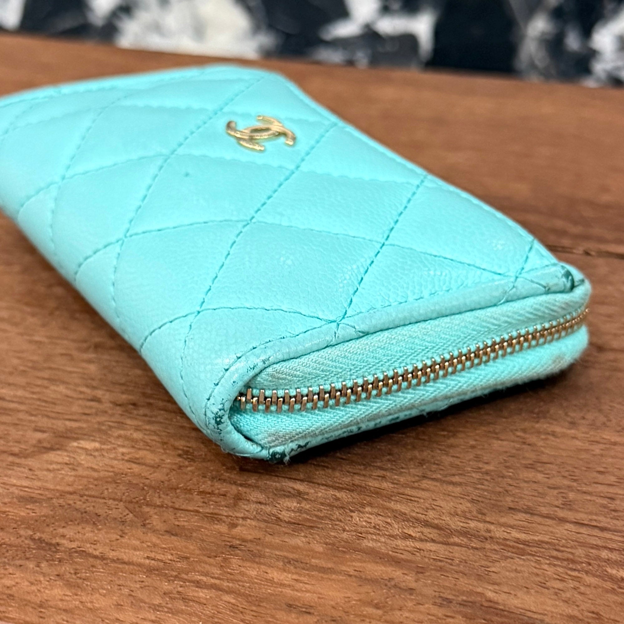 CHANEL Matelassé Classic Zip Fragment Case AP3179 シャネル マトラッセ クラシック ジップ フラグメントケース