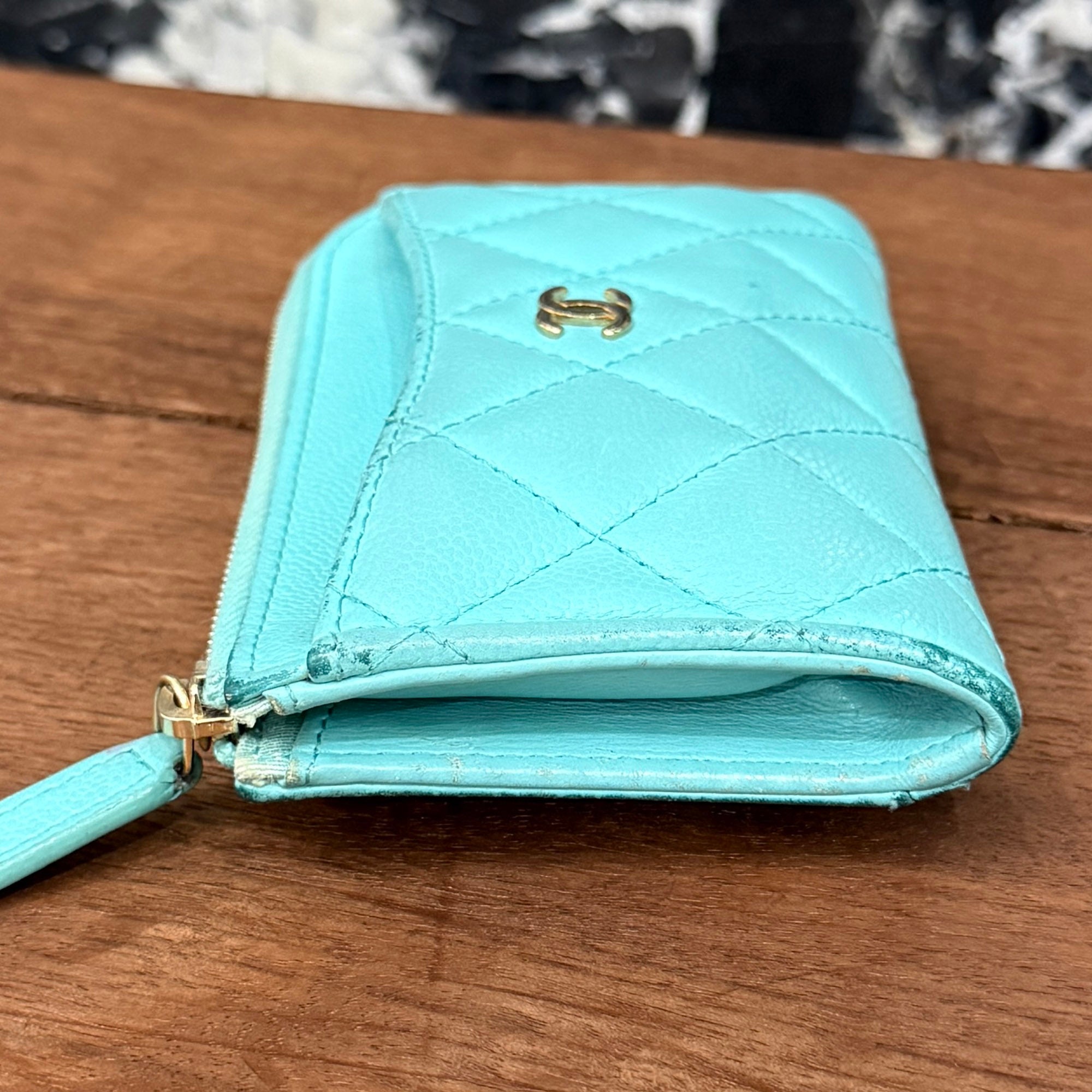 CHANEL Matelassé Classic Zip Fragment Case AP3179 シャネル マトラッセ クラシック ジップ フラグメントケース