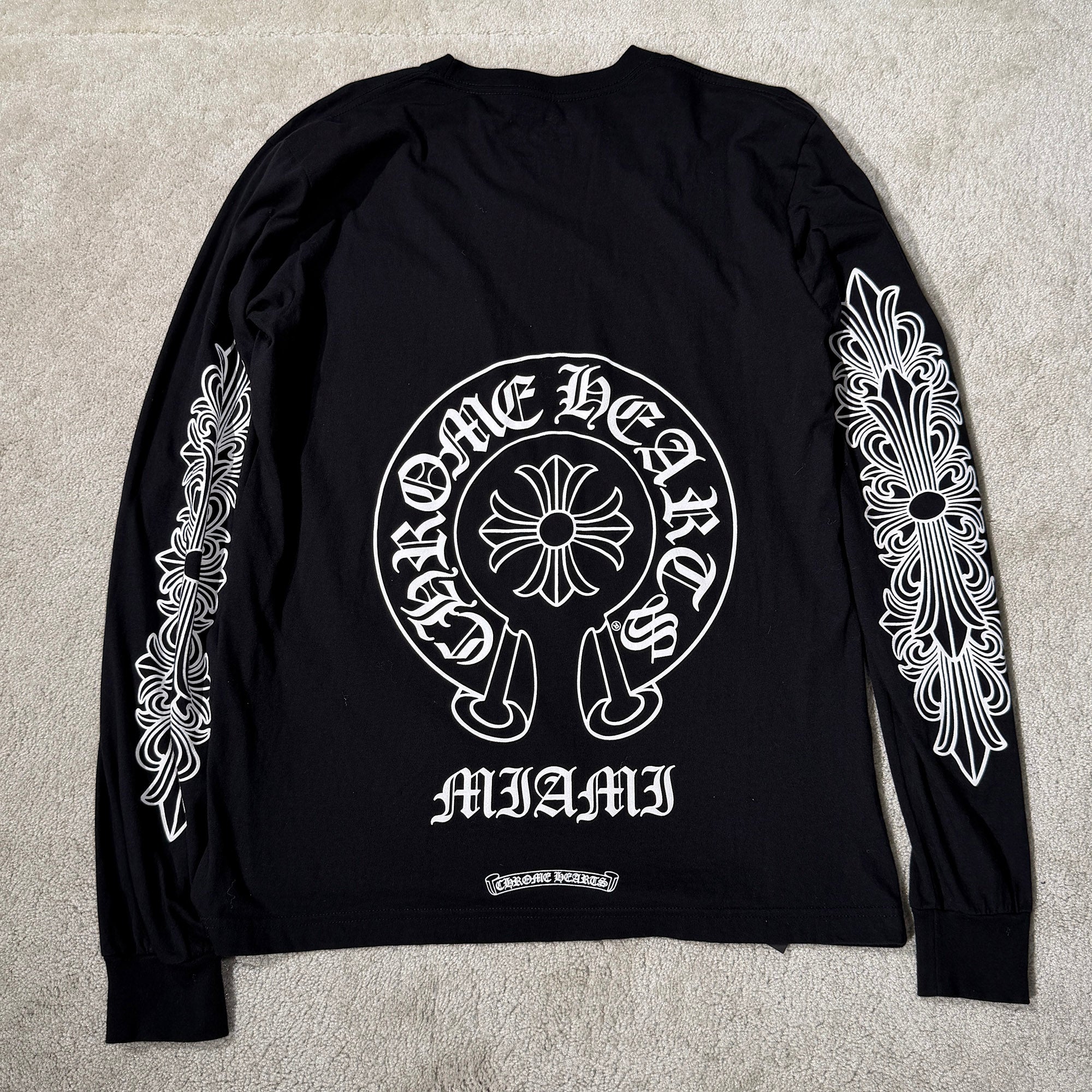 CHROME HEARTS MIAMI Limited Horseshoe Long Sleeve Tee Size L クロムハーツ マイアミ限定 ホースシューロングスリーブTシャツ サイズL
