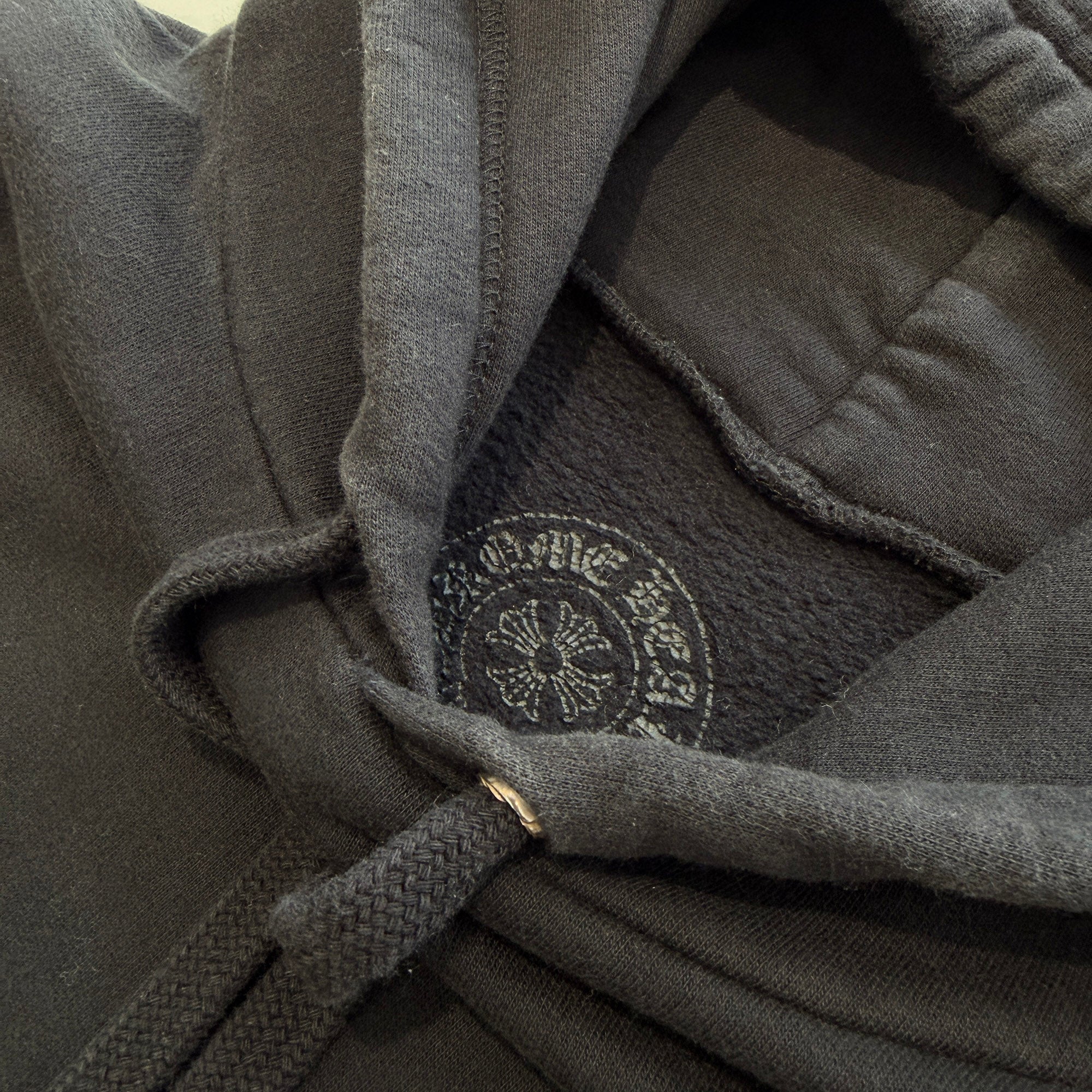 CHROME HEARTS Floral Cross Horseshoe Pullover Hoodie Size L クロムハーツ フローラルクロス ホースシュー プルオーバーフーディ サイズL