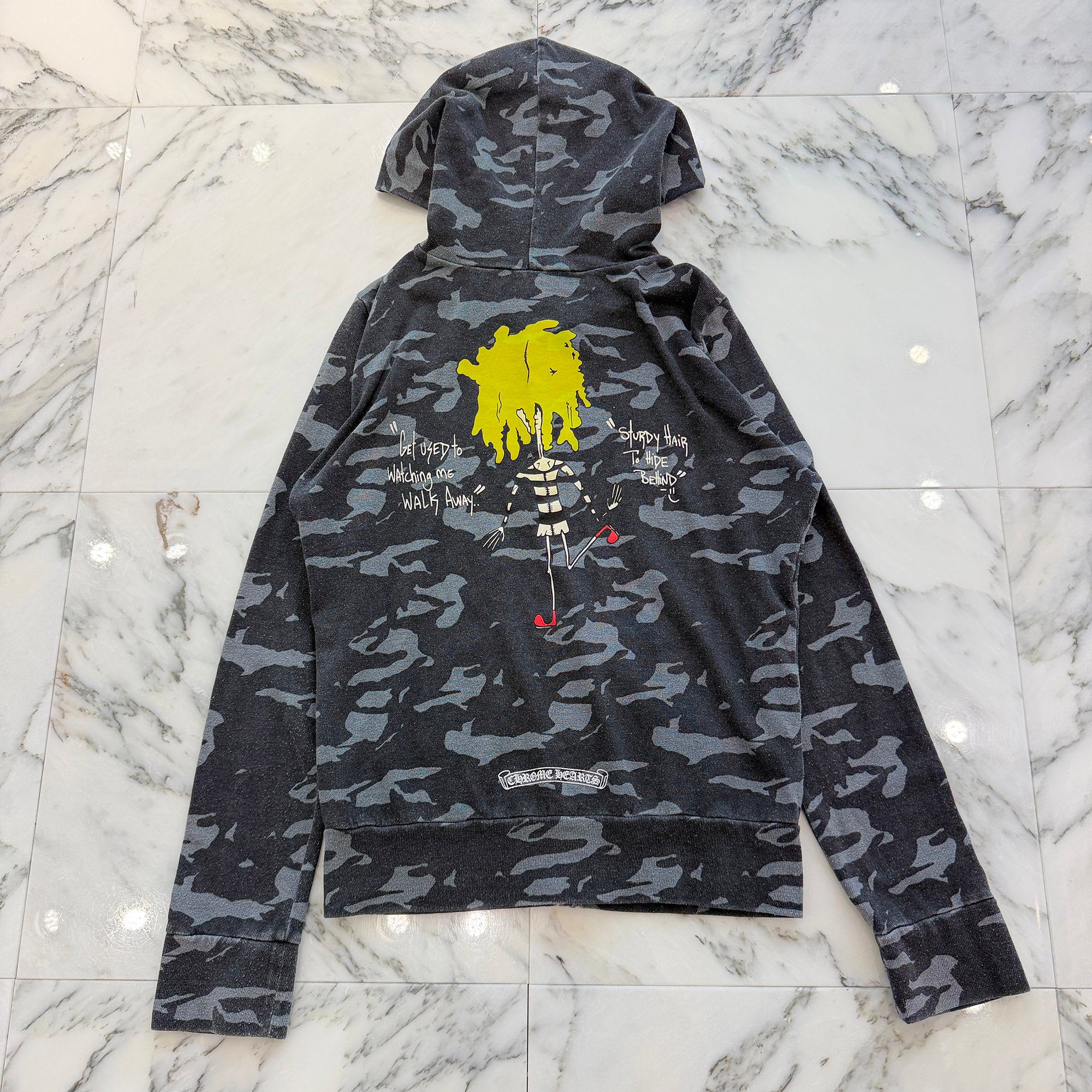 CHROME HEARTS × MATTY BOY Camouflage Vertical Logo Zip Up Hoodie Size XS クロムハーツ × マッティボーイ カモフラージュ バーティカルロゴ ジップアップフーディー サイズXS