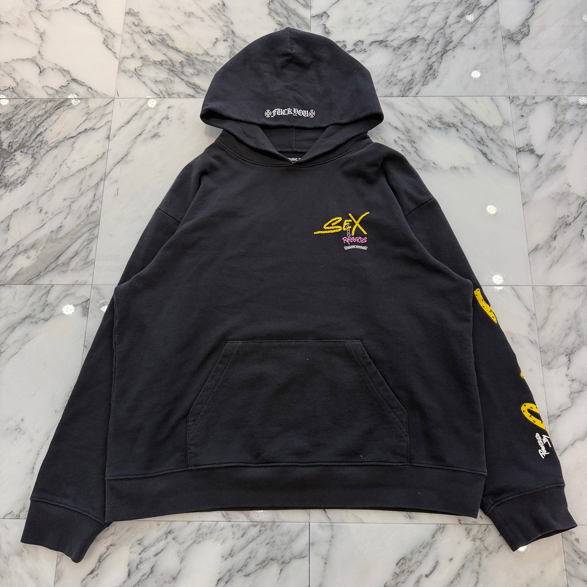 CHROME HEARTS×MATTY BOY Sex Records PPO Concept Pullover Hoodie Size XXL クロムハーツ×マッティボーイ セックスレコードPPOコンセプト プルオーバー フーディー サイズXXL