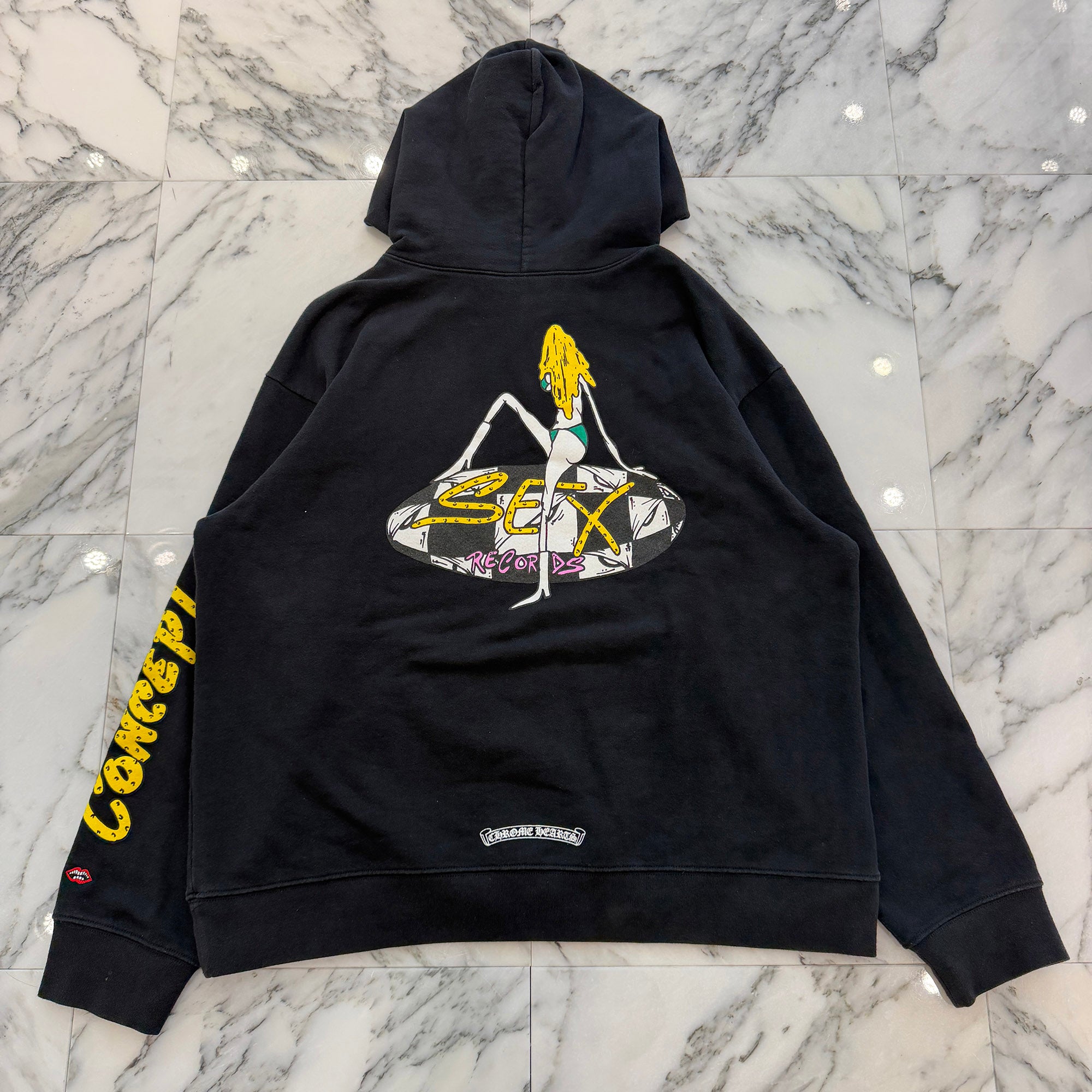 CHROME HEARTS×MATTY BOY Sex Records PPO Concept Pullover Hoodie Size XXL クロムハーツ×マッティボーイ セックスレコードPPOコンセプト プルオーバー フーディー サイズXXL