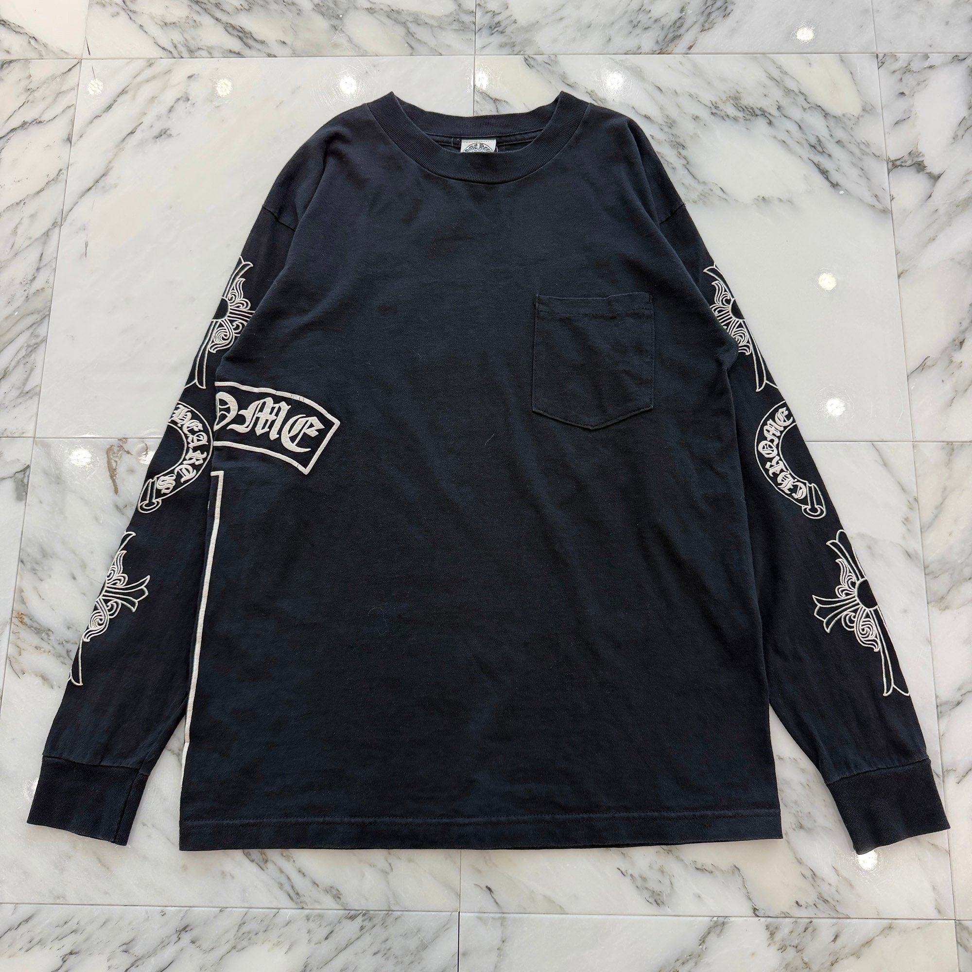 CHROME HEARTS Arm Multi Logo Long Sleeve Tee Size M クロムハーツ アームマルチロゴ ロングスリーブTシャツ サイズM