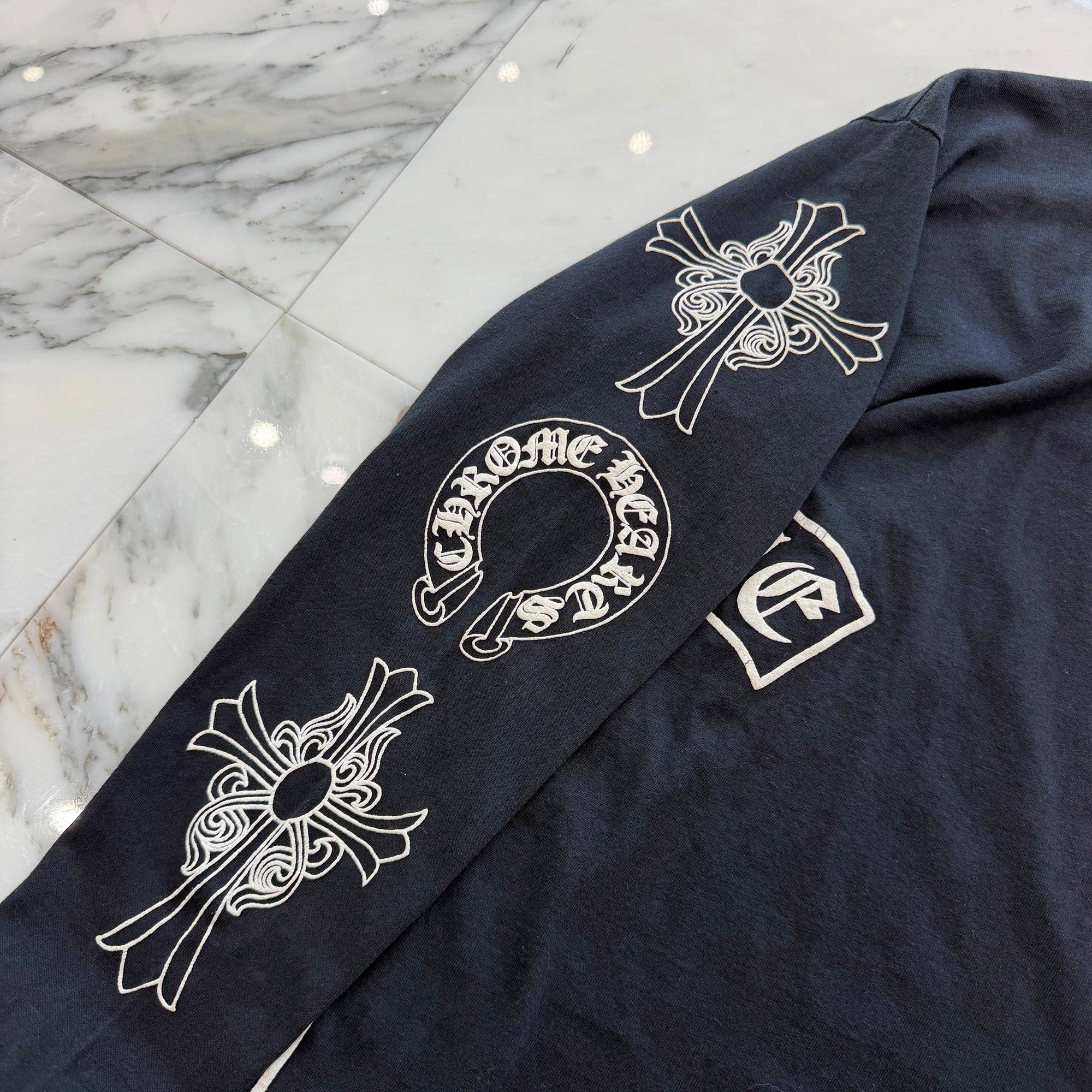 CHROME HEARTS Arm Multi Logo Long Sleeve Tee Size M クロムハーツ アームマルチロゴ ロングスリーブTシャツ サイズM