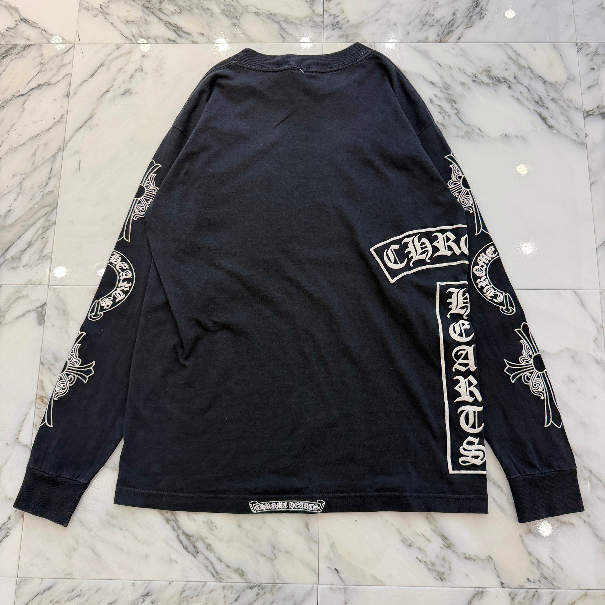 CHROME HEARTS Arm Multi Logo Long Sleeve Tee Size M クロムハーツ アームマルチロゴ ロングスリーブTシャツ サイズM