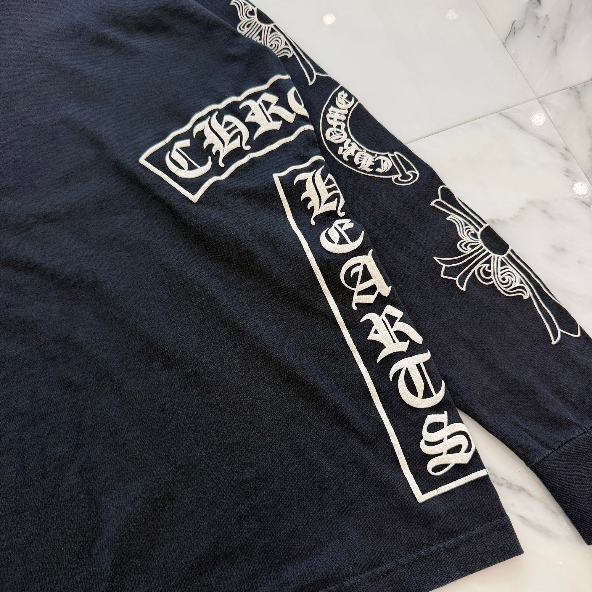 CHROME HEARTS Arm Multi Logo Long Sleeve Tee Size M クロムハーツ アームマルチロゴ ロングスリーブTシャツ サイズM