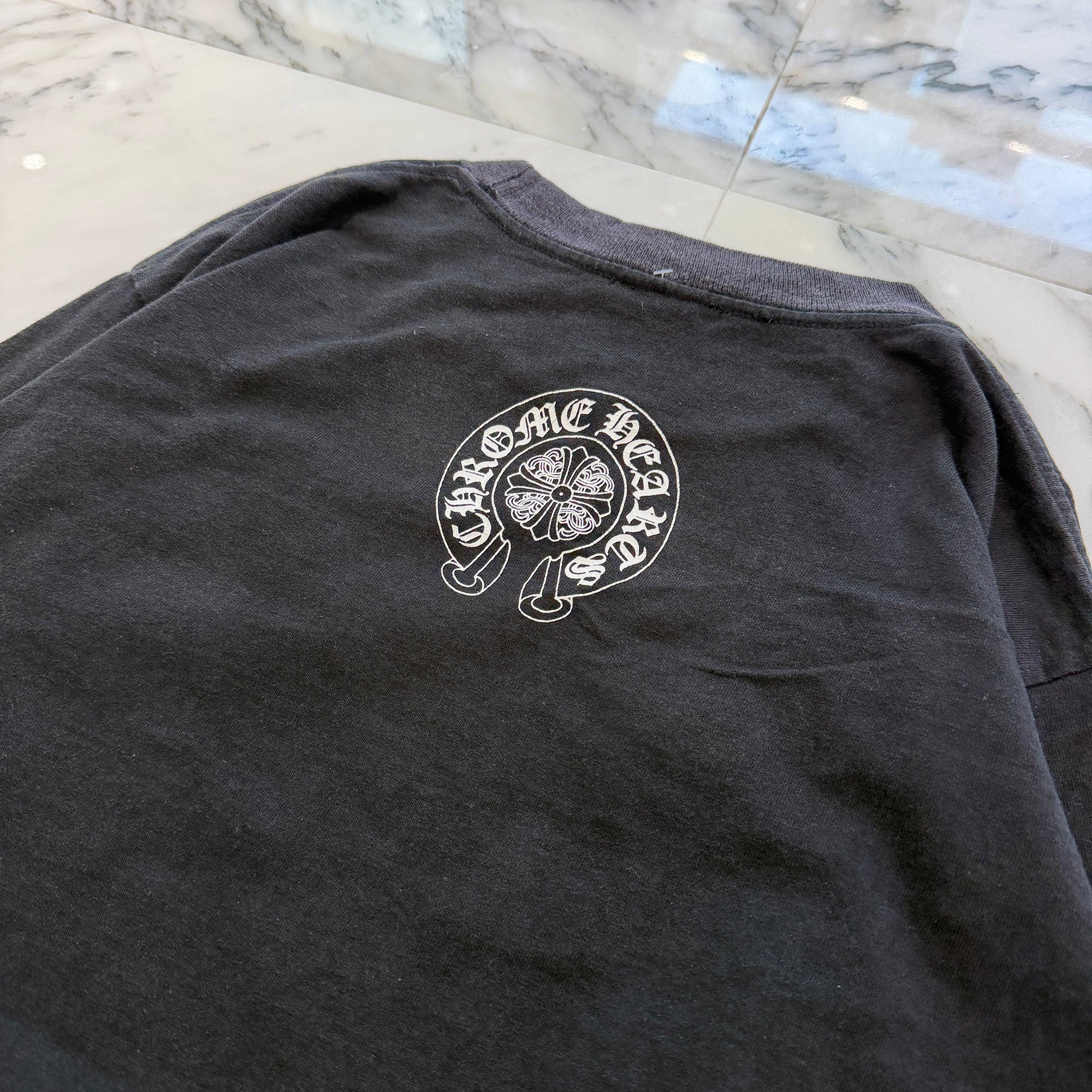 CHROME HEARTS Back Horseshoe Vine Dagger Long Sleeve Tee Size M クロムハーツ バックホースシュー ヴァインダガー ロングスリーブＴシャツ サイズＭ