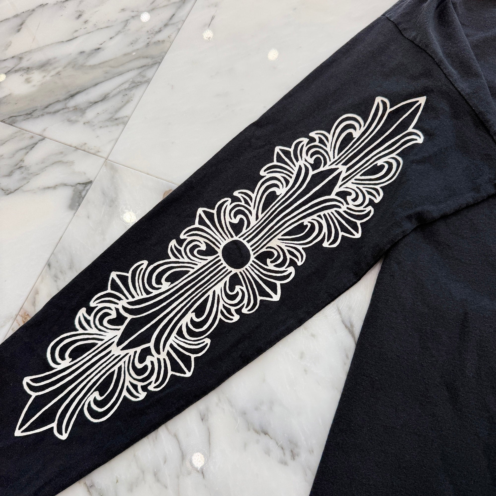 CHROME HEARTS Back Horseshoe Vine Dagger Long Sleeve Tee Size M クロムハーツ バックホースシュー ヴァインダガー ロングスリーブＴシャツ サイズＭ