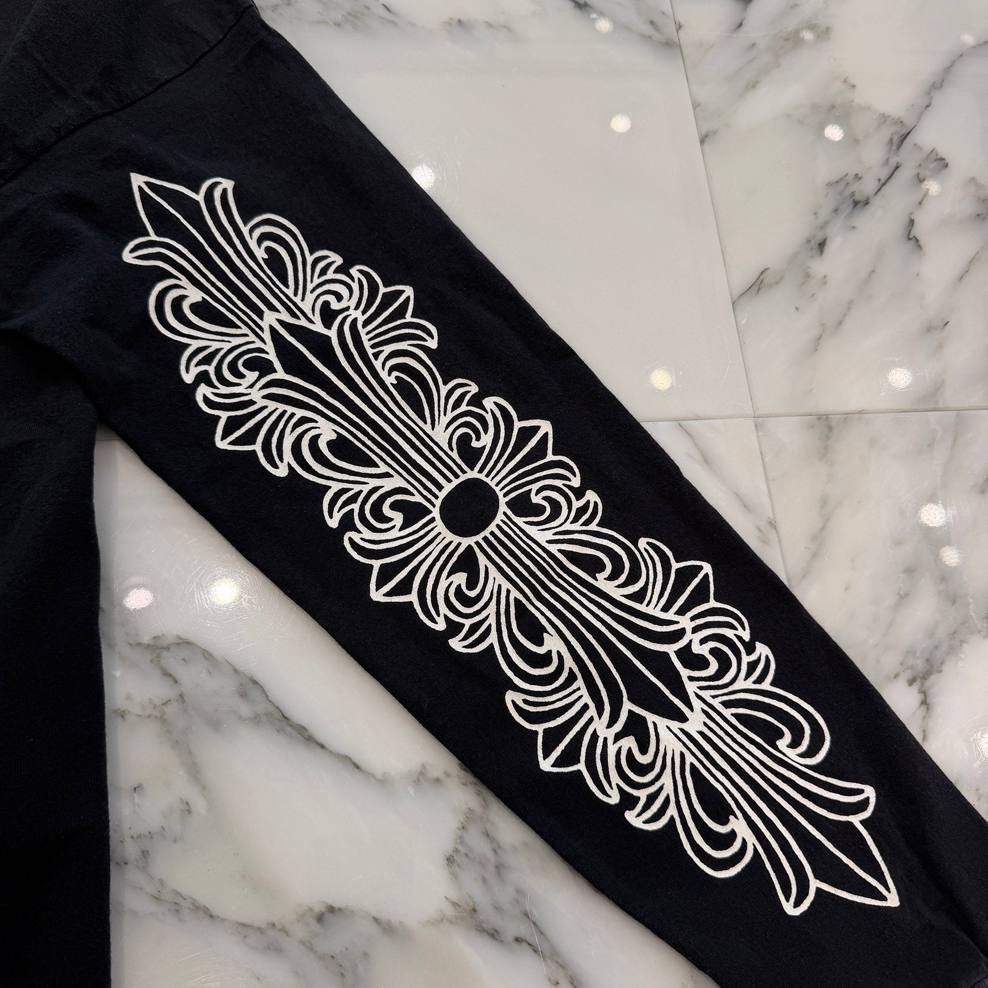 CHROME HEARTS Back Horseshoe Vine Dagger Long Sleeve Tee Size M クロムハーツ バックホースシュー ヴァインダガー ロングスリーブＴシャツ サイズＭ