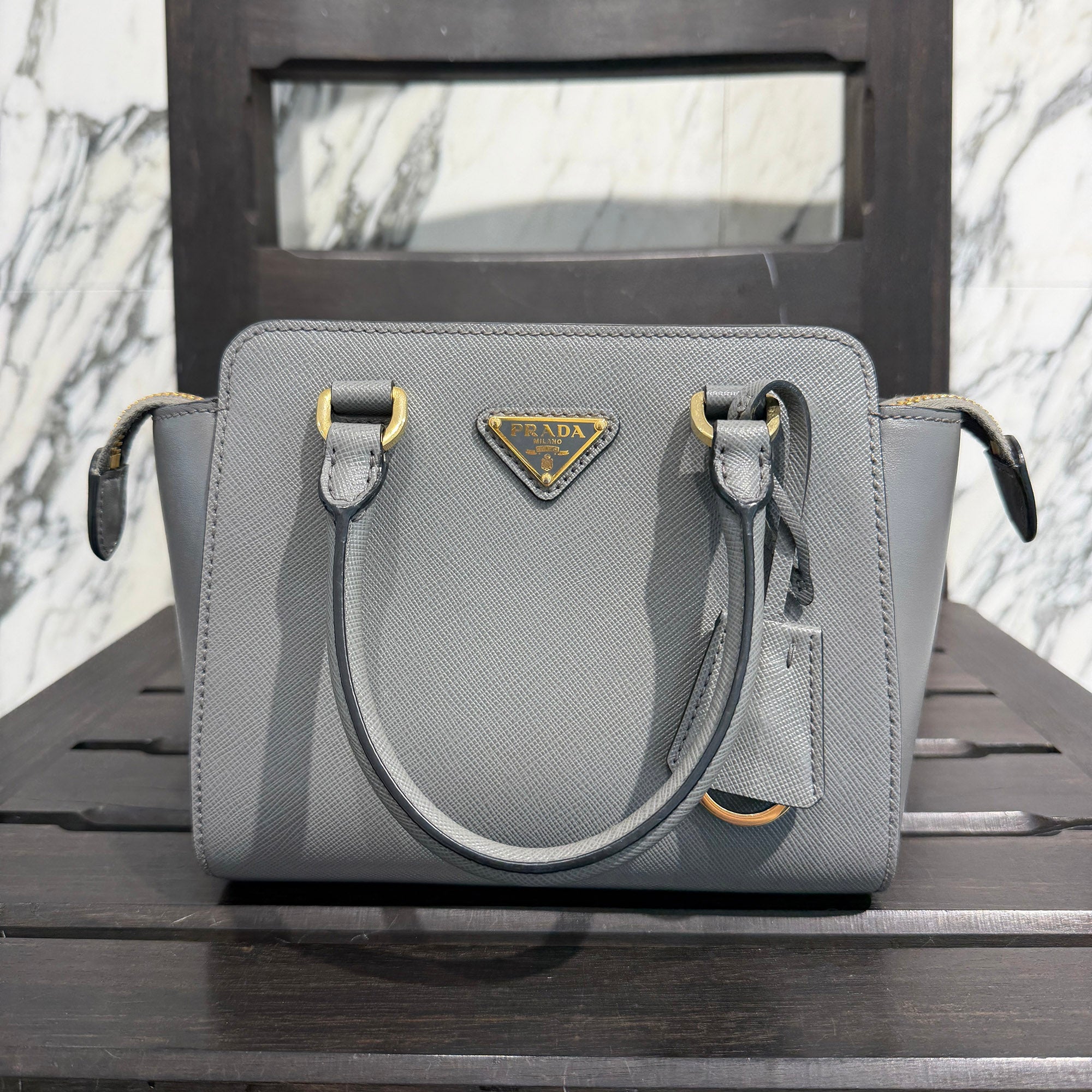 PRADA Galleria Saffiano Leather Hand Bag プラダ ガレリア サフィアーノレザー ハンドバッグ