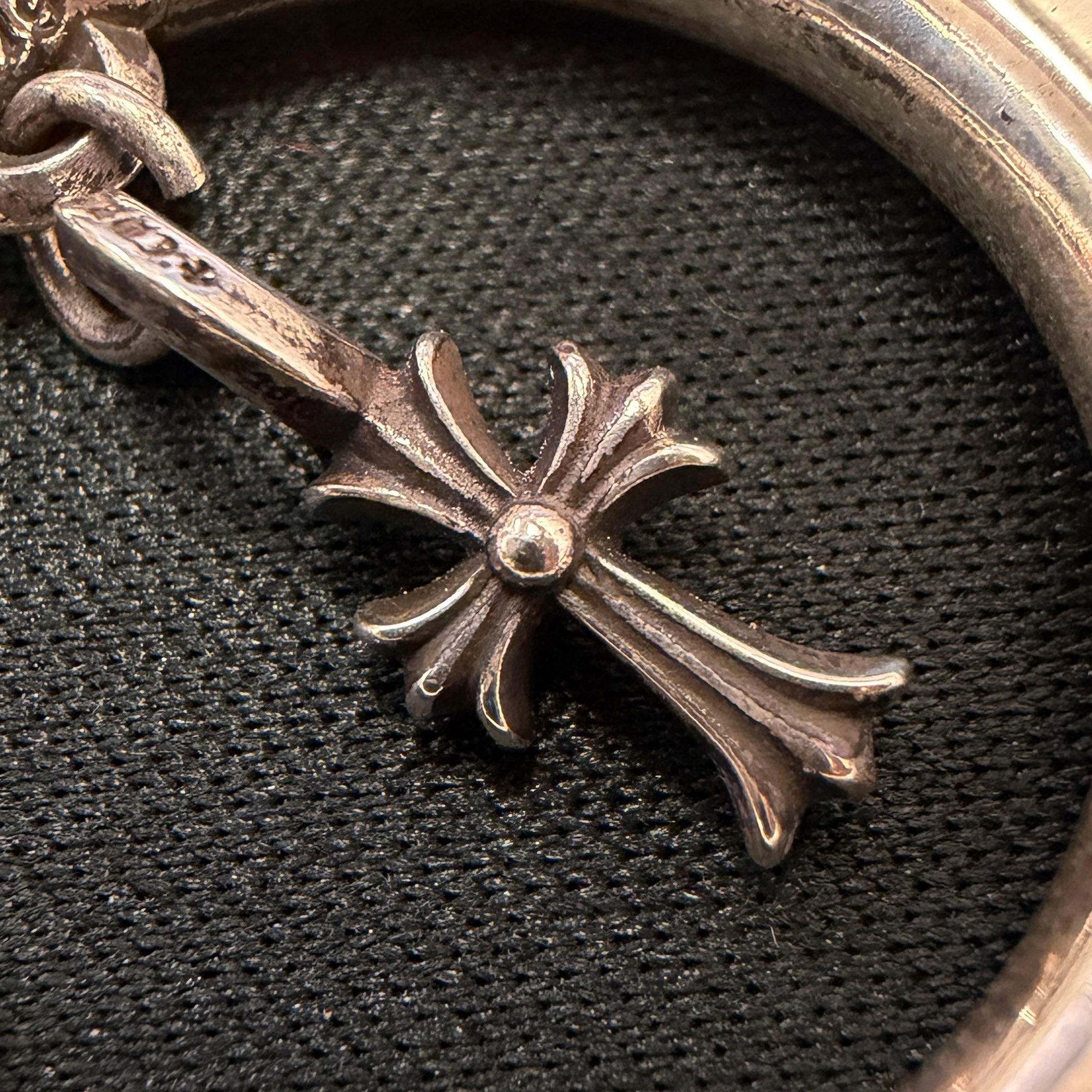 CHROME HEARTS Stack CH Cross Hoop Earring クロムハーツ スタックCHクロス フープ イヤリング ピアス