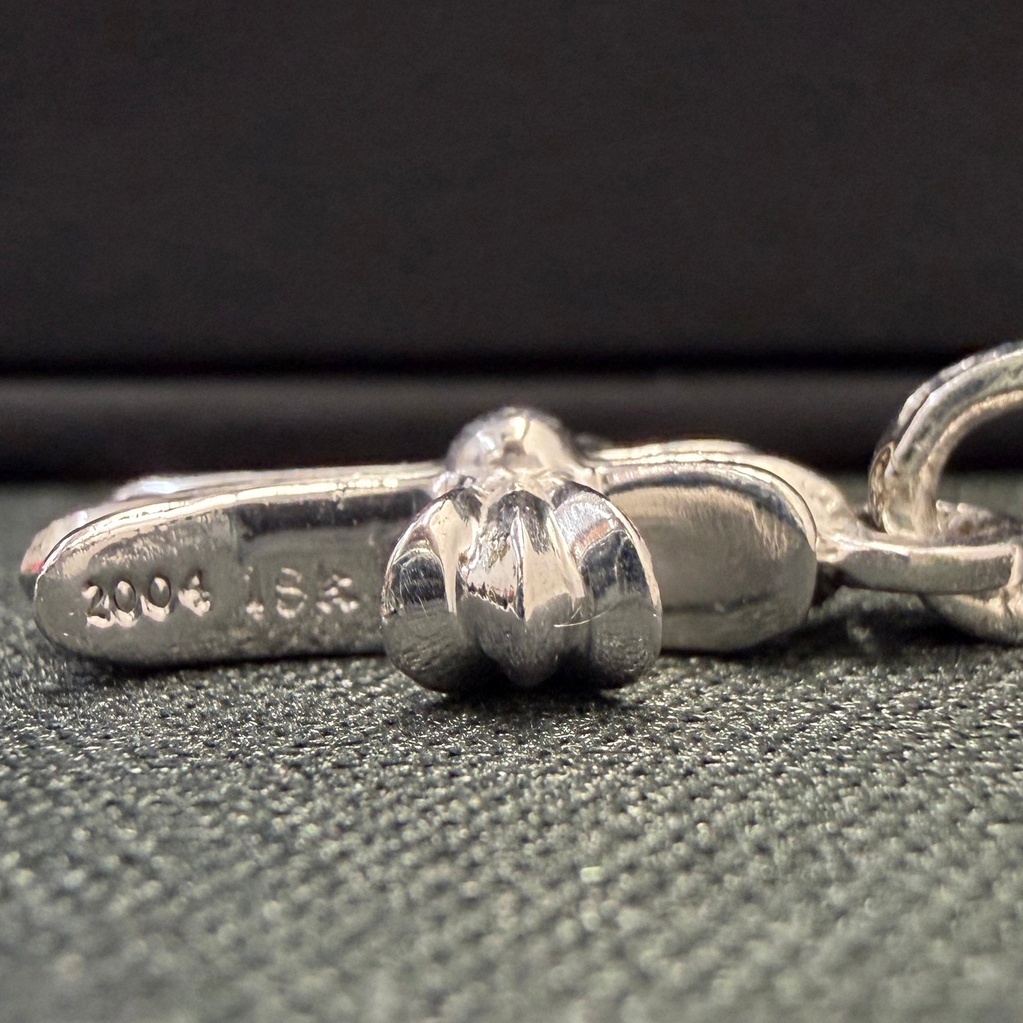 CHROME HEARTS 18K WG CH Cross Baby Fat Charm Pave Diamond クロムハーツ 18K WG CHクロス ベビーファット チャーム パヴェダイヤモンド