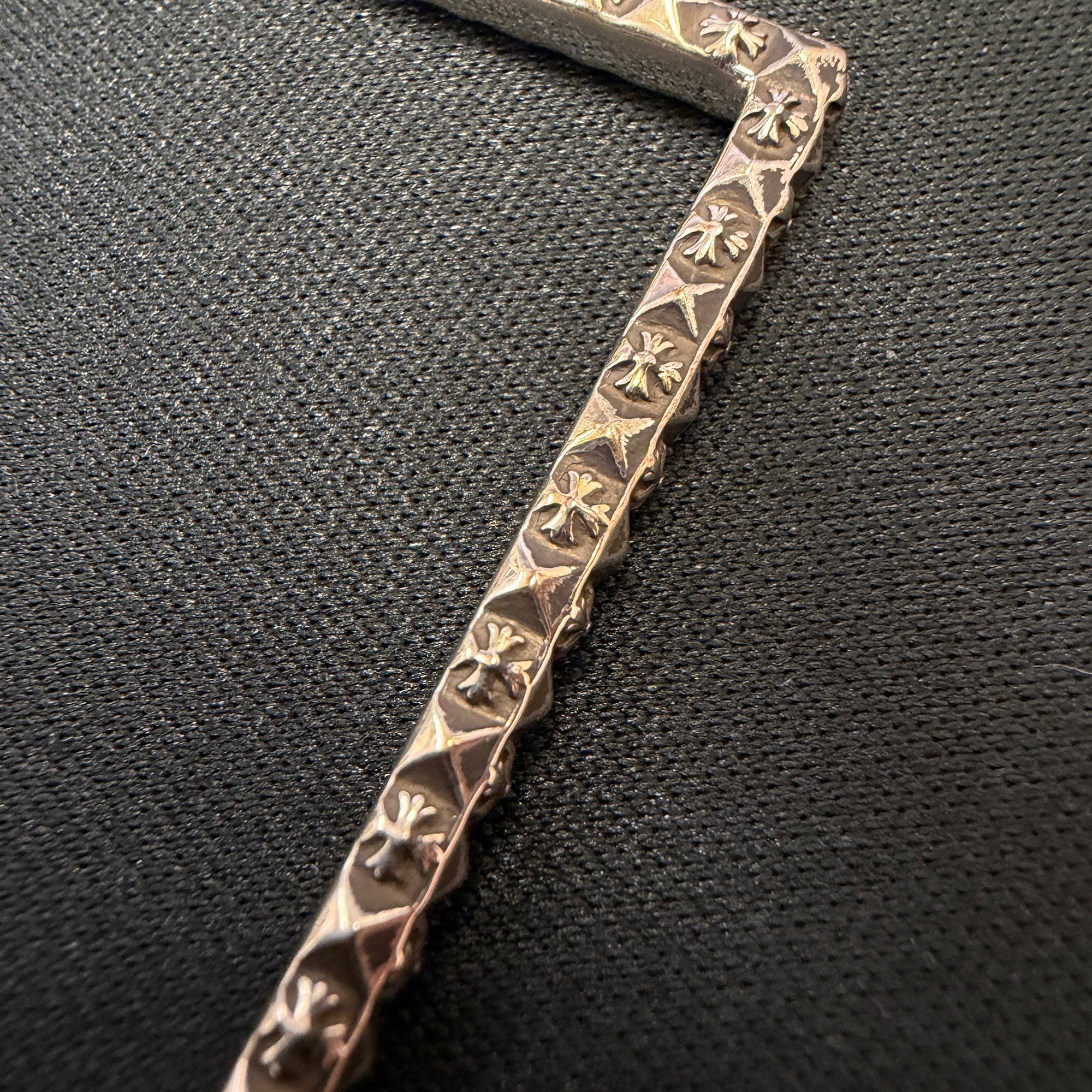 CHROME HEARTS Square Pyramid Plus Hoop Earring クロムハーツ スクエア ピラミッド プラス フープ イヤリング ピアス