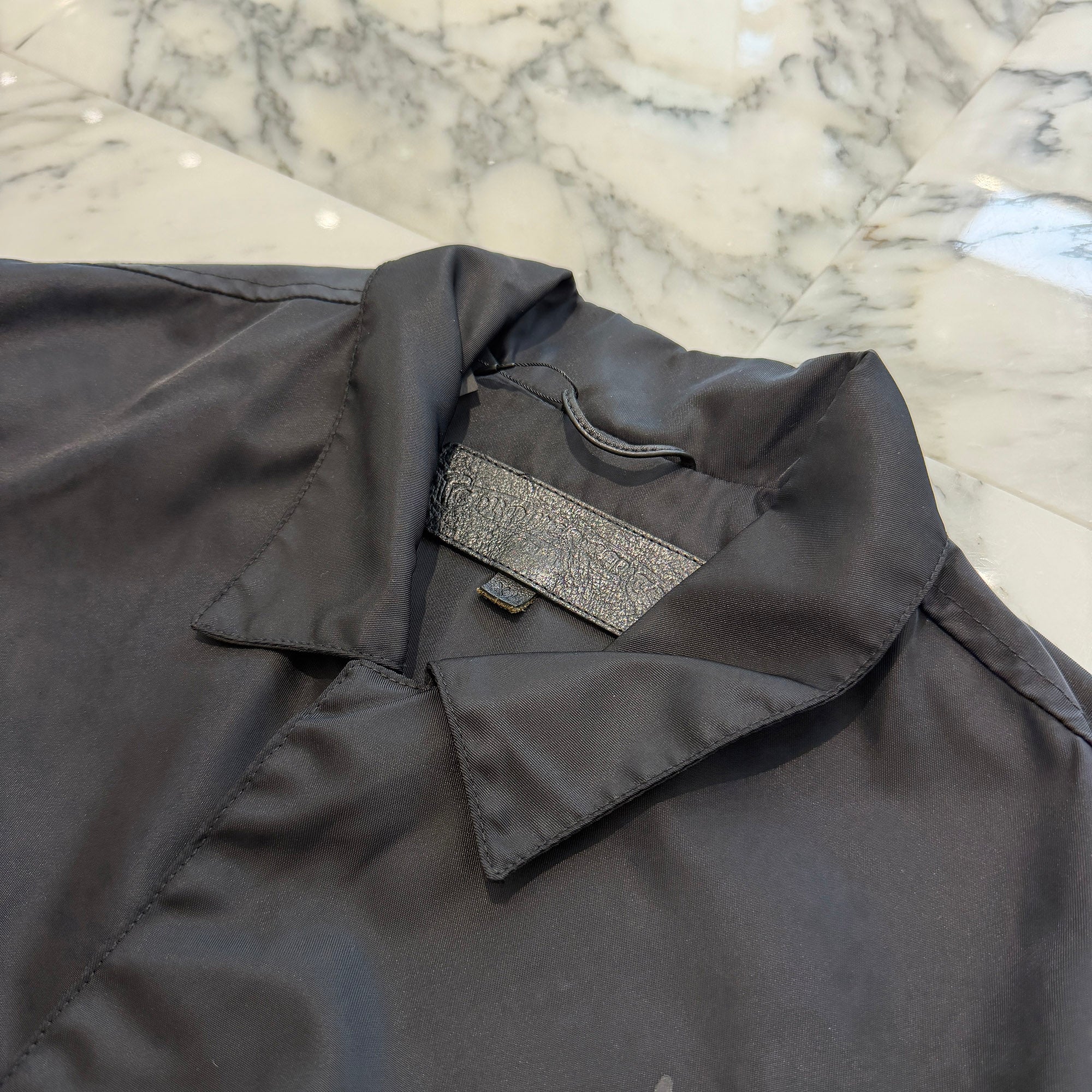 CHROME HEARTS RIGGINS FBRC English Print Nylon Coach Jacket Size XL クロムハーツ リギンズ ファブリック イングリッシュ プリント ナイロンコーチジャケット サイズXL