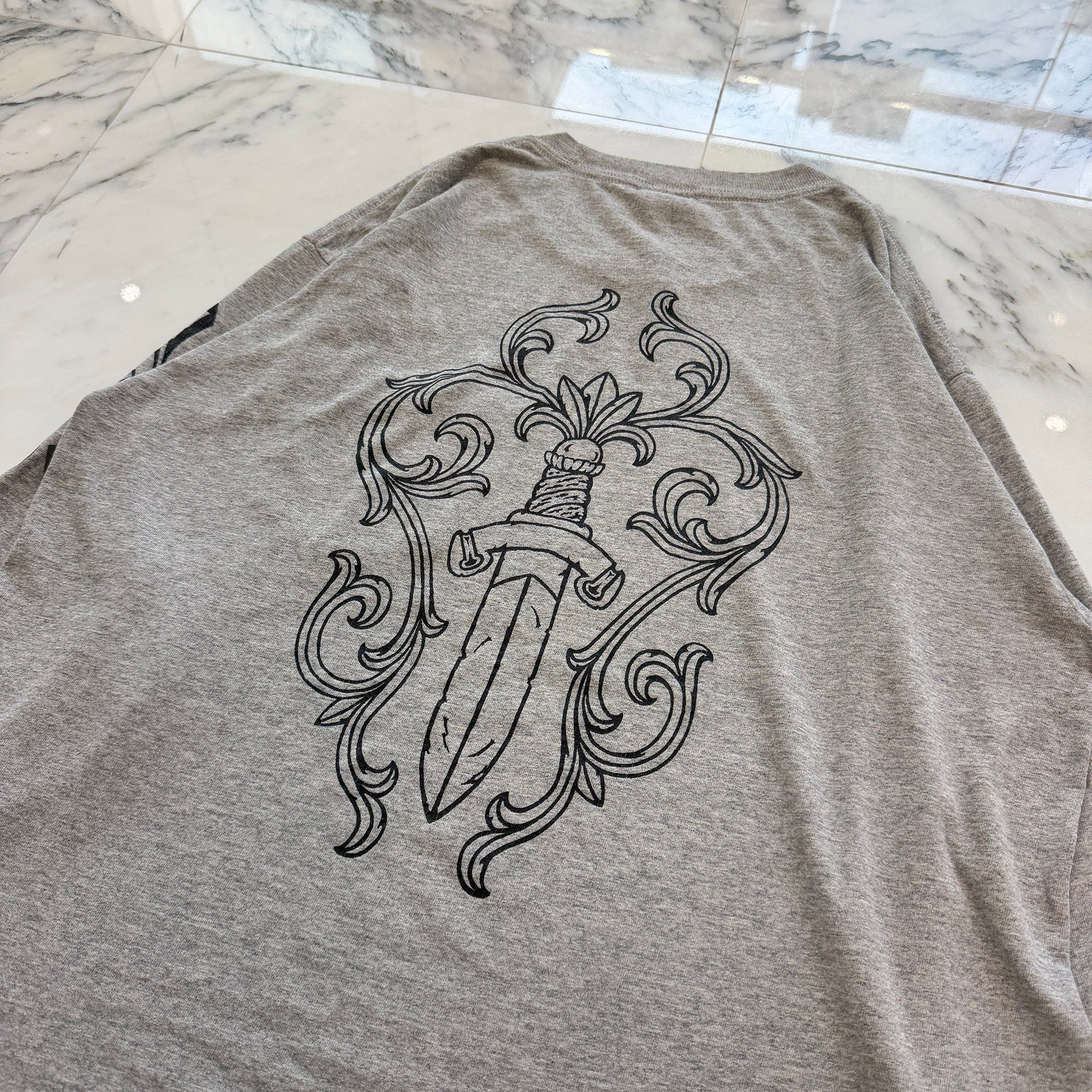 CHROME HEARTS × Maxfield Arm Logo Back Vine Dagger Long Sleeve Tee Size L クロムハーツ×マックスフィールド アームロゴ バック ヴァインダガー ロングスリーブTシャツ サイズL