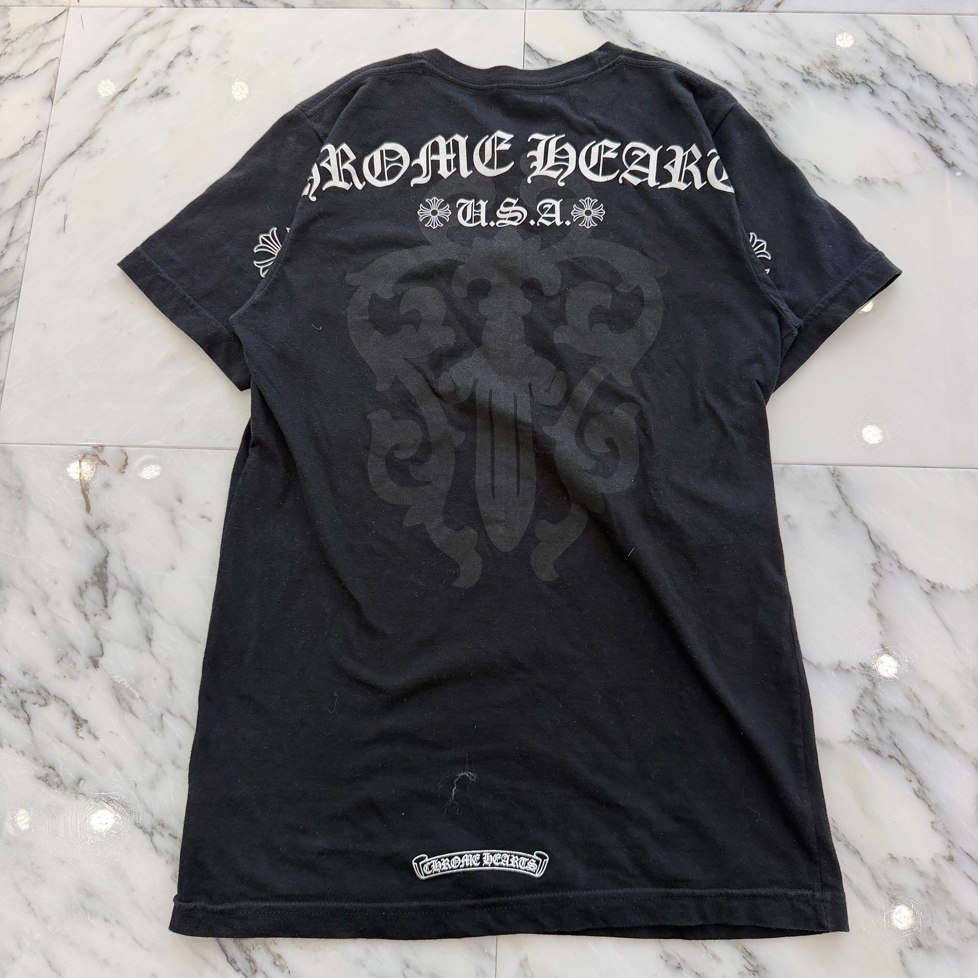CHROME HEARTS  Back Arch USA Vine Dagger Logo Tee Size S クロムハーツ バックアーチ USA ヴァインダガー ロゴ Tシャツ サイズS