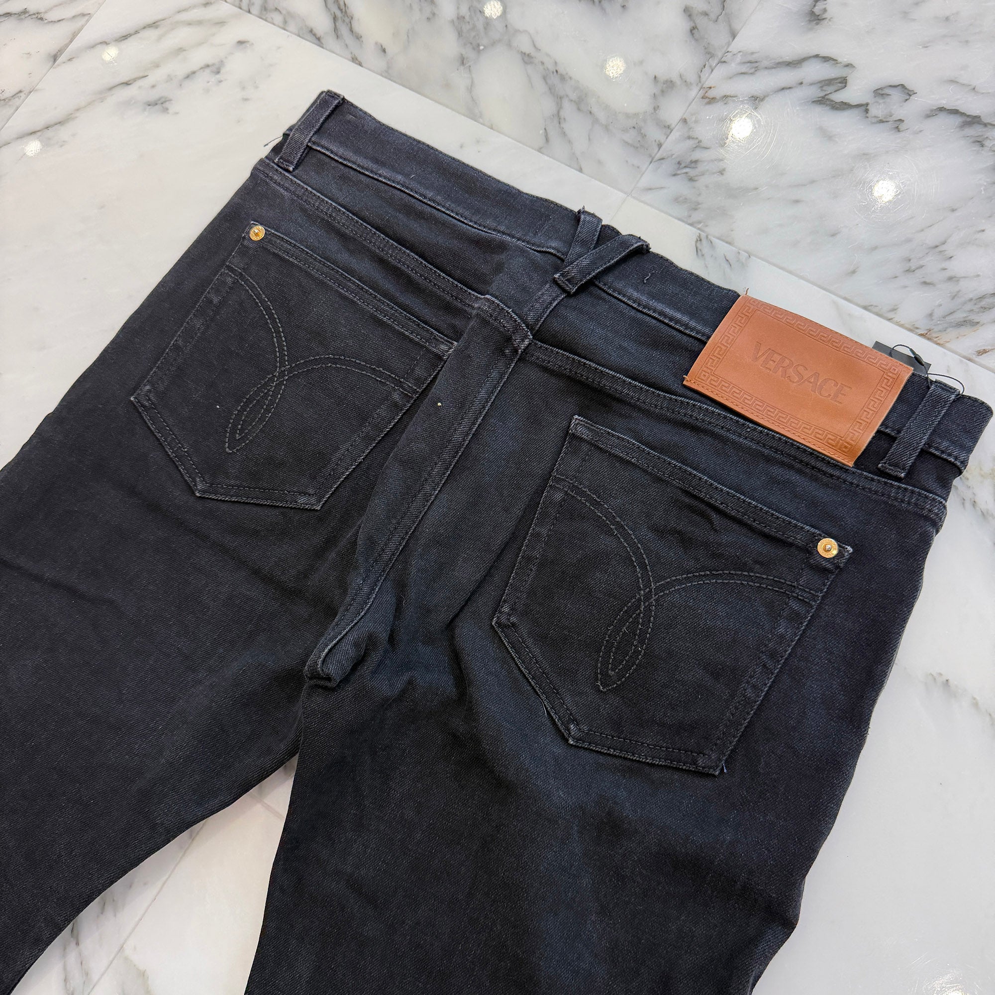 VERSACE 2023AW Slim Fit Cotton Denim Pants 1019050-1A13682 Size 34 ヴェルサーチェ スリムフィット コットン デニムパンツ サイズ34
