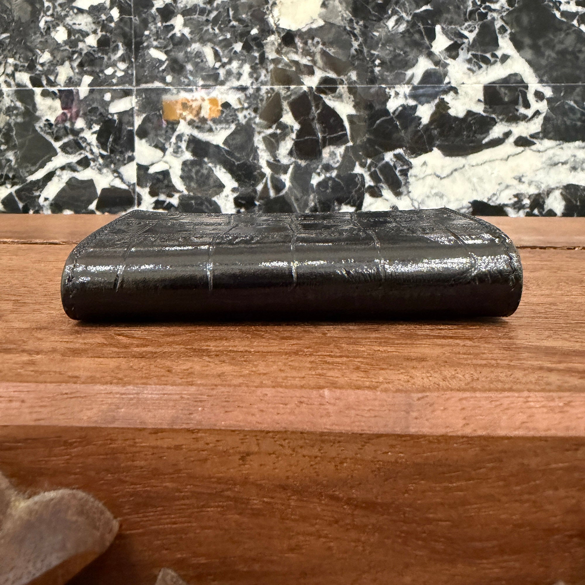 CELINE 2022AW Crocodile Embossed Calfskin Key Case 10K103CUV.38SI セリーヌ クロコダイル型押し カーフスキン キーケース