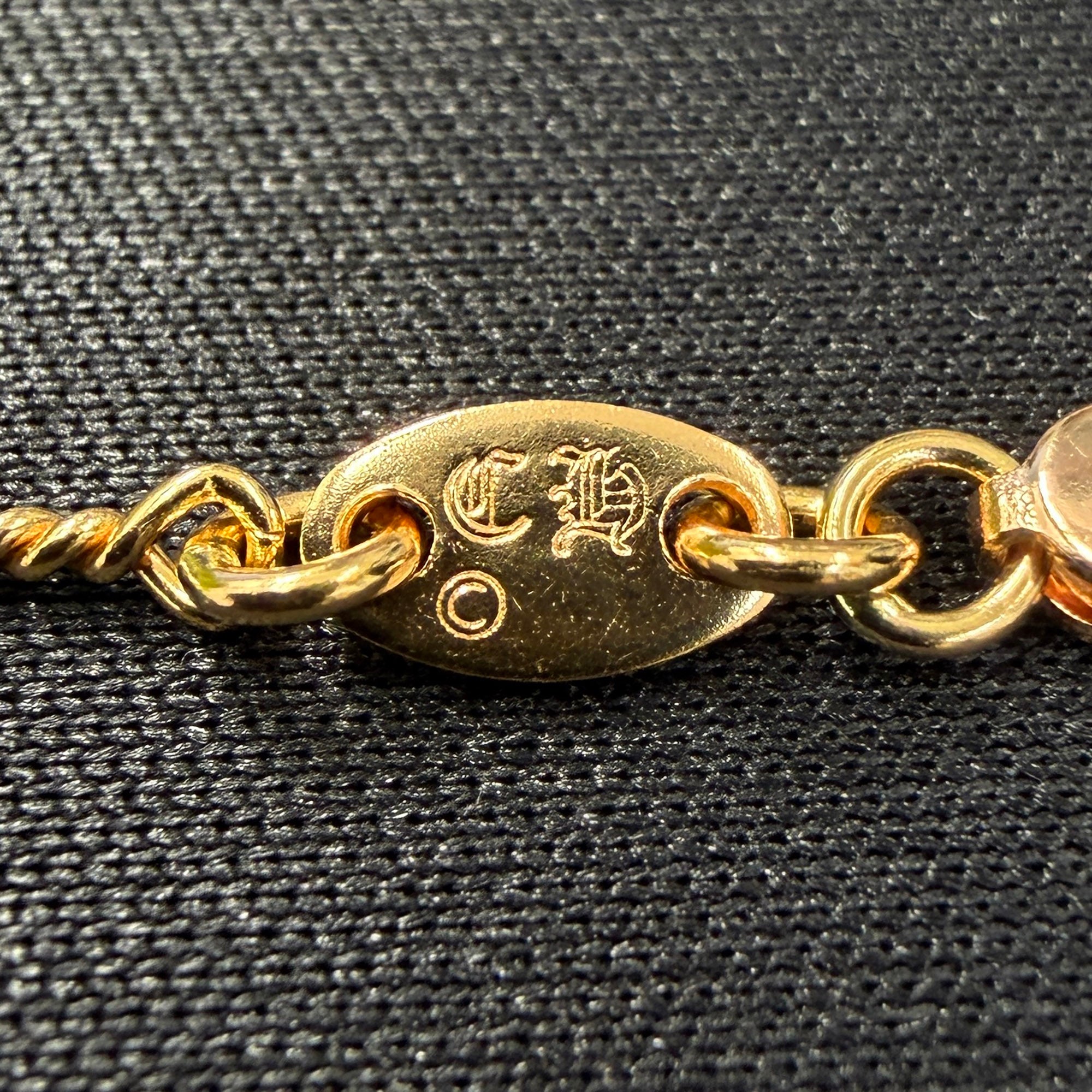 CHROME HEARTS 22K Twist Chain Necklace Size 18 Inch クロムハーツ 22K ツイストチェーン ネックレス サイズ 18インチ
