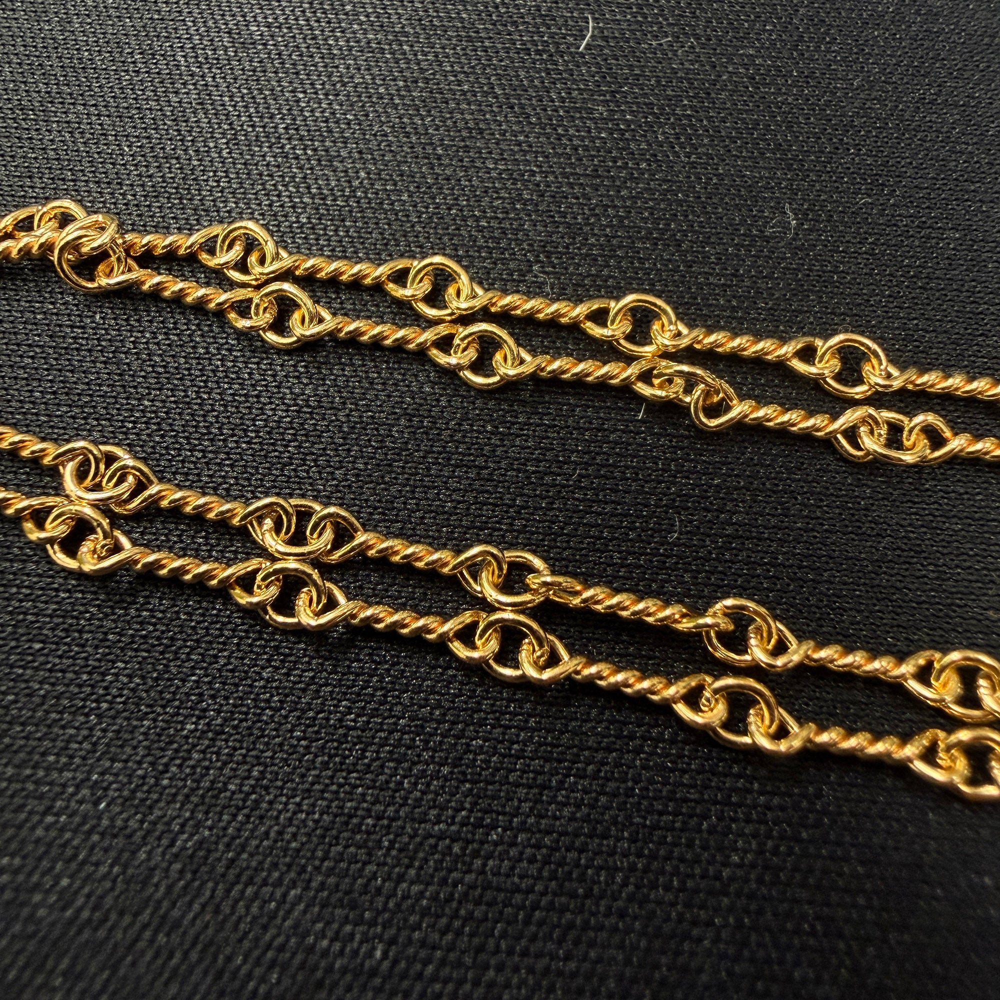 CHROME HEARTS 22K Twist Chain Necklace Size 18 Inch クロムハーツ 22K ツイストチェーン ネックレス サイズ 18インチ