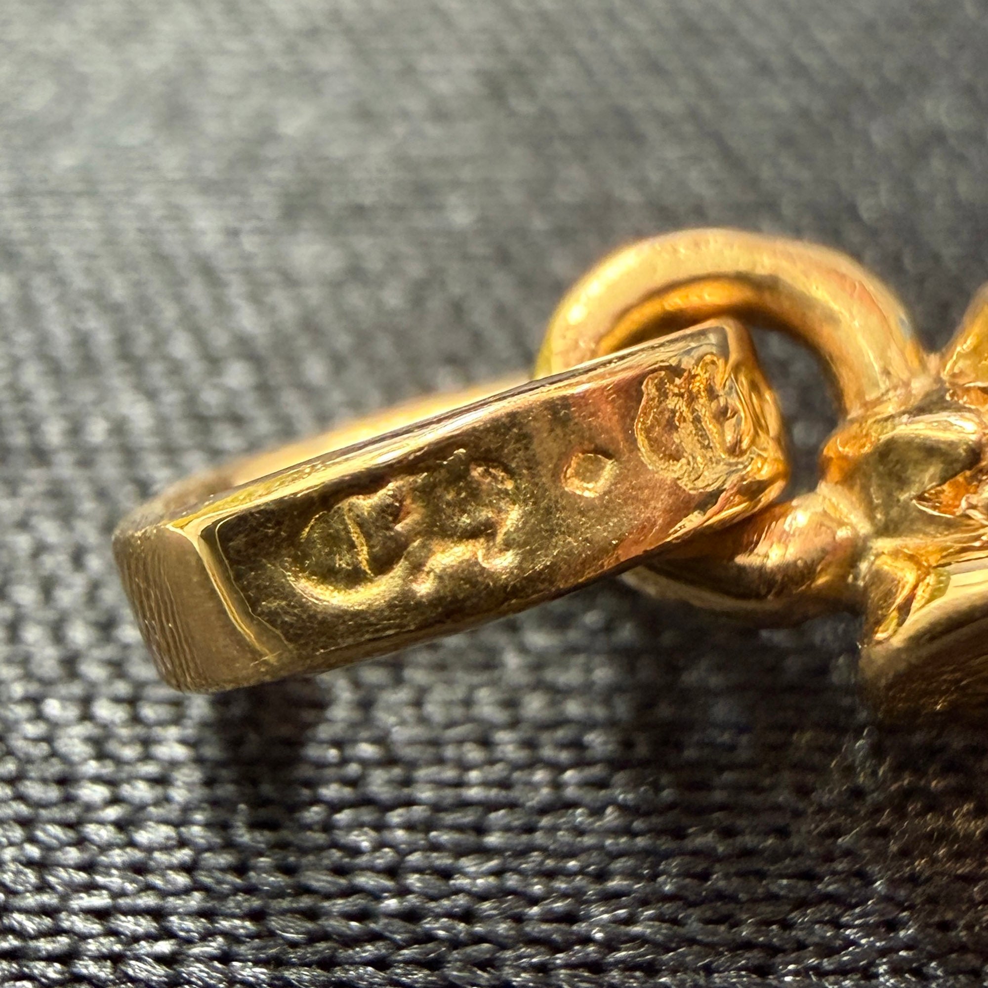 CHROME HEARTS 22K CH Cross Baby Fat Charm Pave Diamond クロムハーツ 22K CHクロス ベビーファット チャーム パヴェダイヤモンド