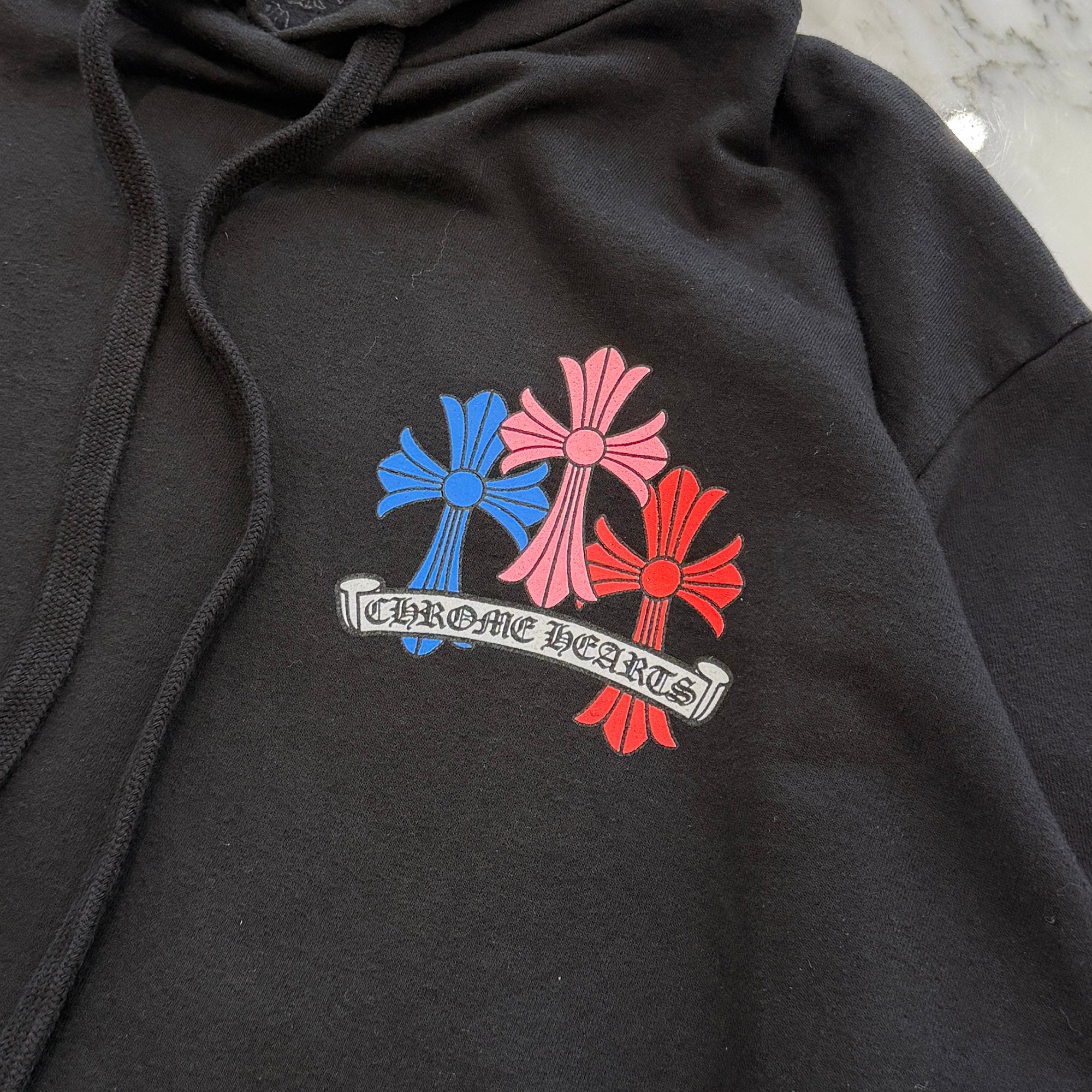 CHROME HEARTS 2021SS MLTCOL CEM CRS Pullover Hoodie Size M クロムハーツ マルチカラー セメタリークロス プルオーバーフーディ サイズM