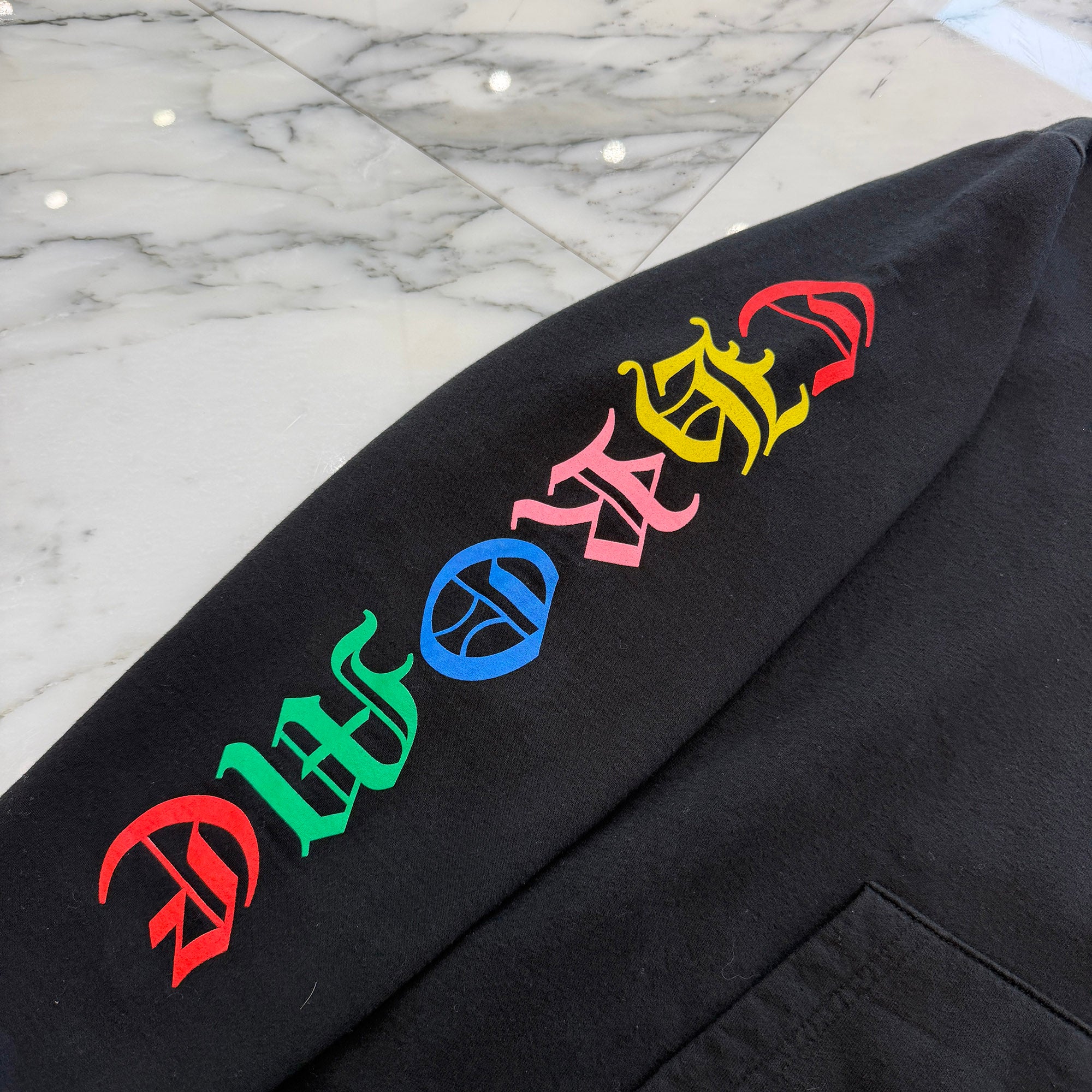 CHROME HEARTS 2021SS MLTCOL CEM CRS Pullover Hoodie Size M クロムハーツ マルチカラー セメタリークロス プルオーバーフーディ サイズM