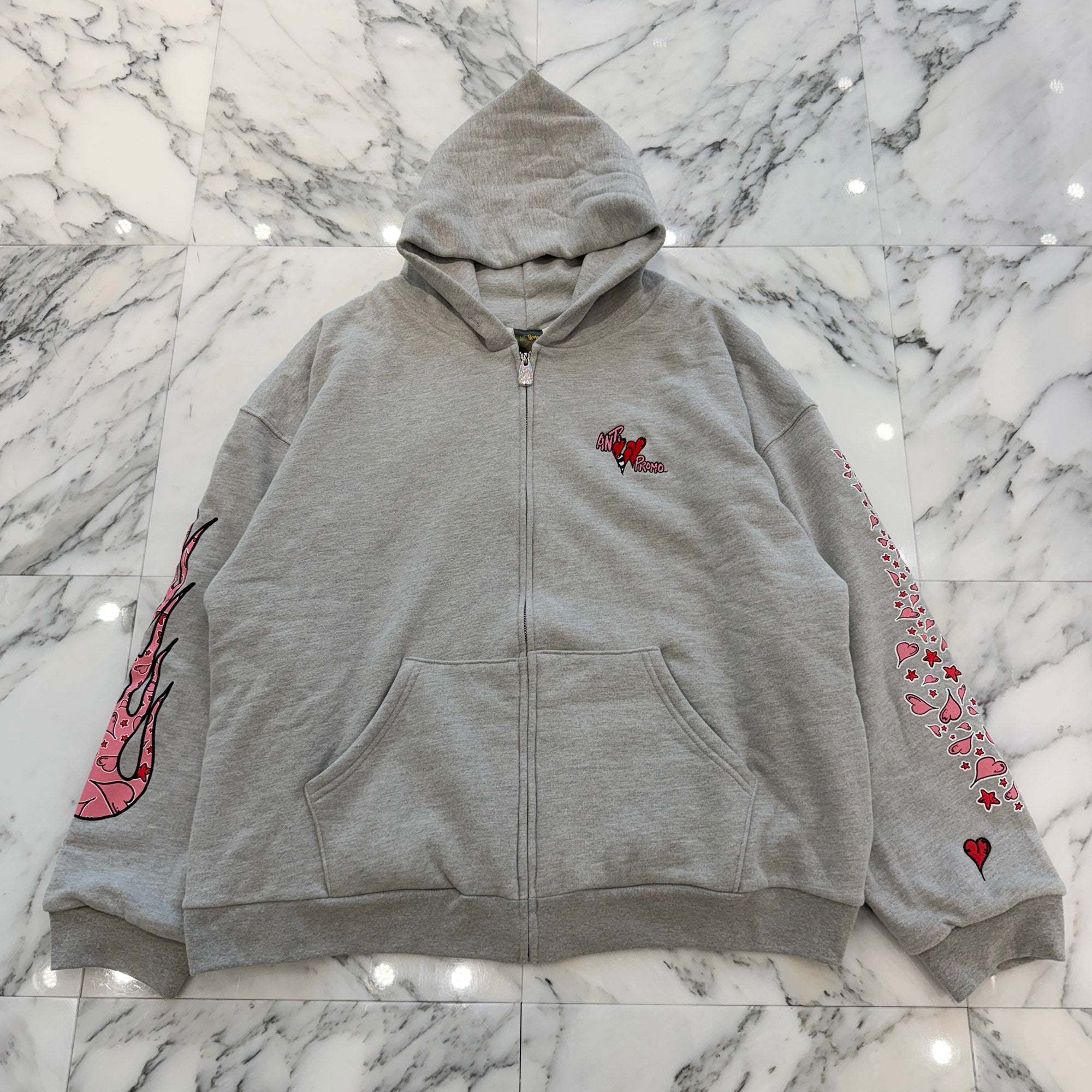 MATTY BOY ANTI PROMO "Sadistic" Thermal Zip Up Hoodie Size XXL マッティボーイ アンチプロモ "サディスティック" サーマル ジップアップフーディー サイズXXL