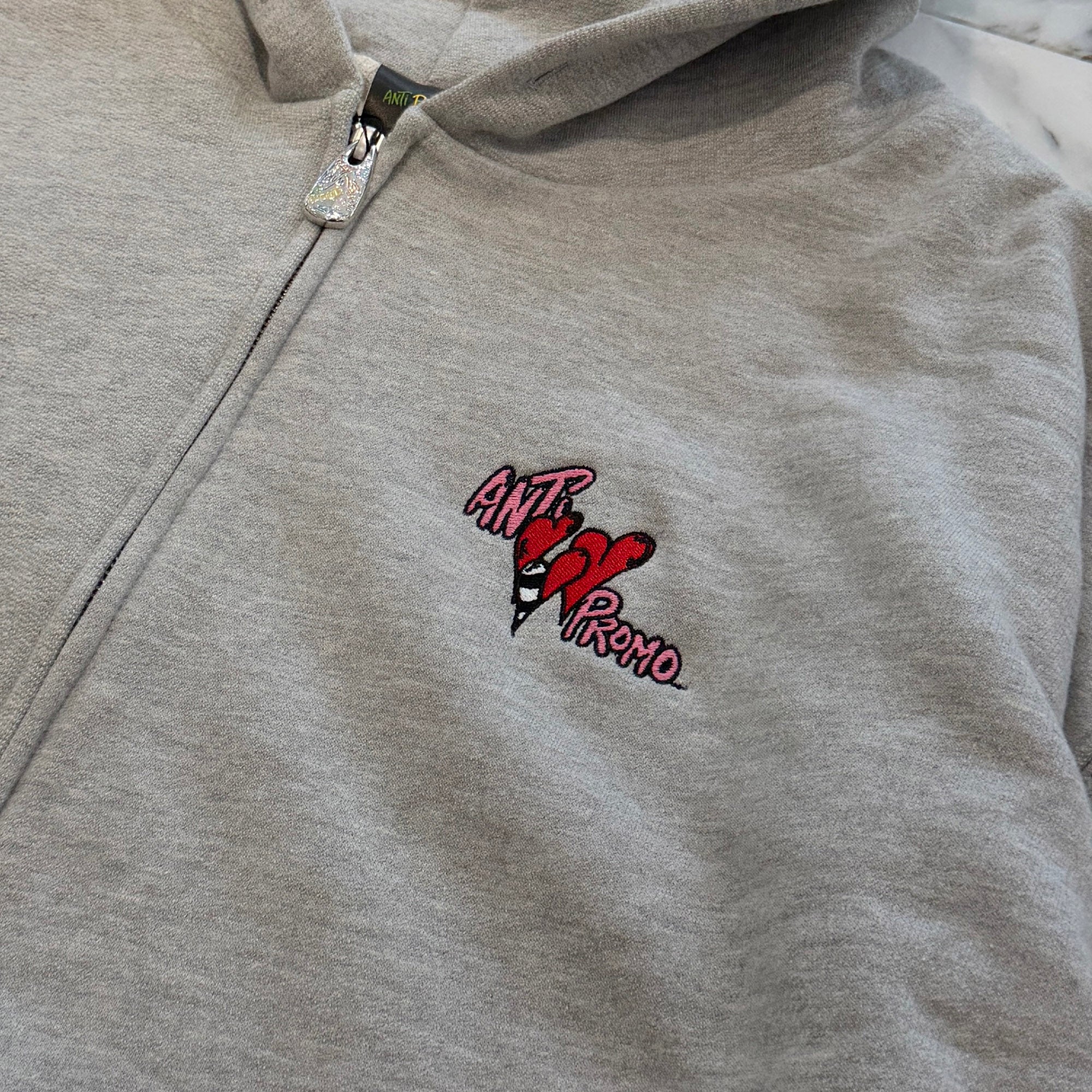 MATTY BOY ANTI PROMO "Sadistic" Thermal Zip Up Hoodie Size XXL マッティボーイ アンチプロモ "サディスティック" サーマル ジップアップフーディー サイズXXL