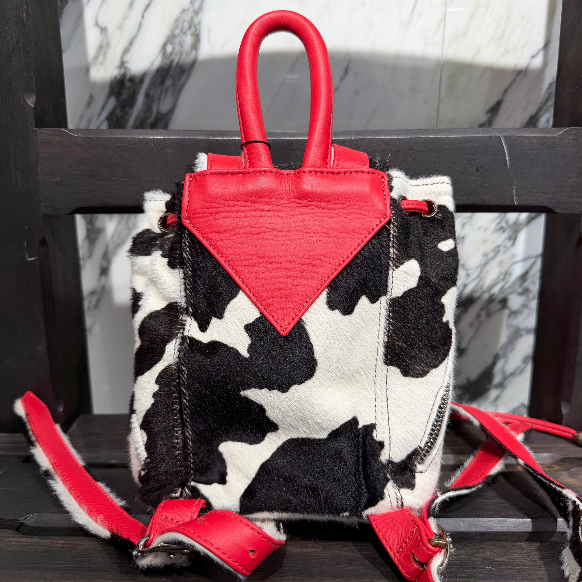 CHROME HEARTS IGGY MINI Harako Leather Back Pack クロムハーツ イギー ミニ ハラコレザーバックパック