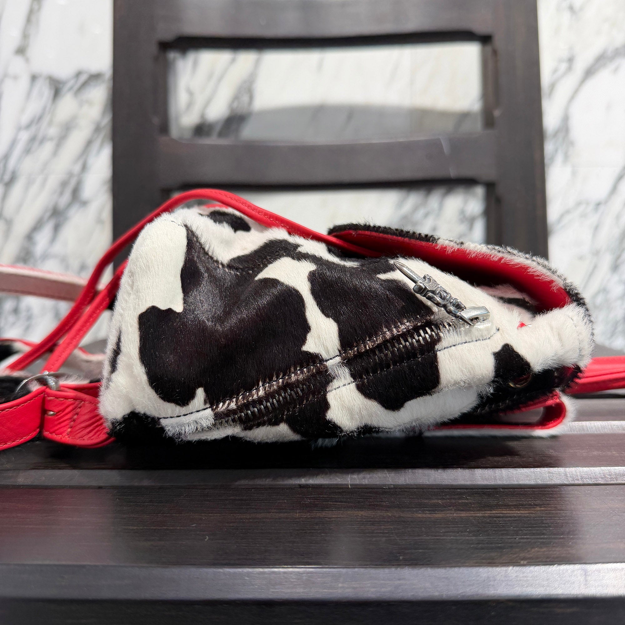 CHROME HEARTS IGGY MINI Harako Leather Back Pack クロムハーツ イギー ミニ ハラコレザーバックパック