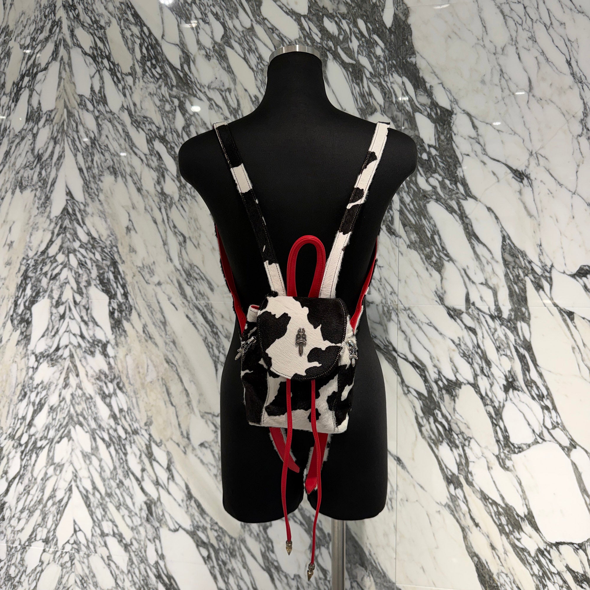 CHROME HEARTS IGGY MINI Harako Leather Back Pack クロムハーツ イギー ミニ ハラコレザーバックパック