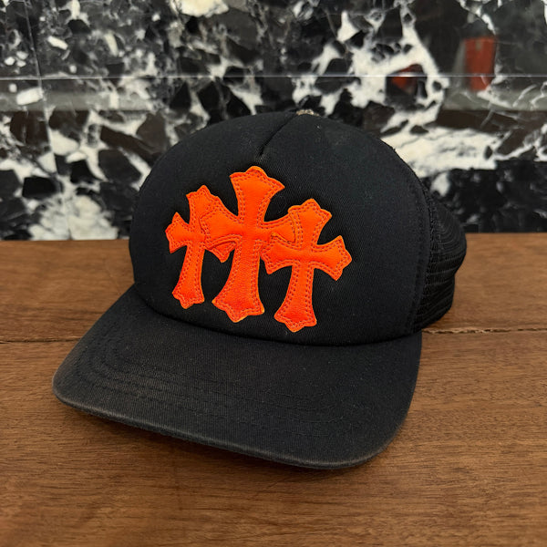 CHROME HEARTS Triple Cross Patch Trucker Cap Size ONE SIZE (51-61) クロムハーツ トリプルクロスパッチ トラッカーキャップ サイズONE SIZE (51-61)