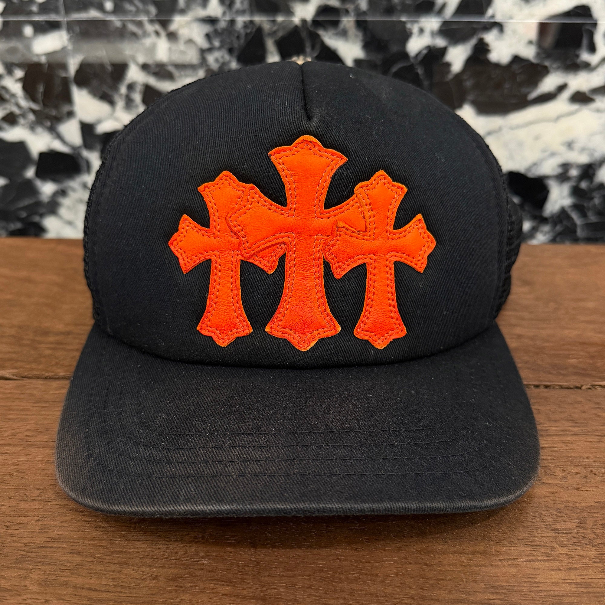 CHROME HEARTS Triple Cross Patch Trucker Cap Size ONE SIZE (51-61) クロムハーツ トリプルクロスパッチ トラッカーキャップ サイズONE SIZE (51-61)