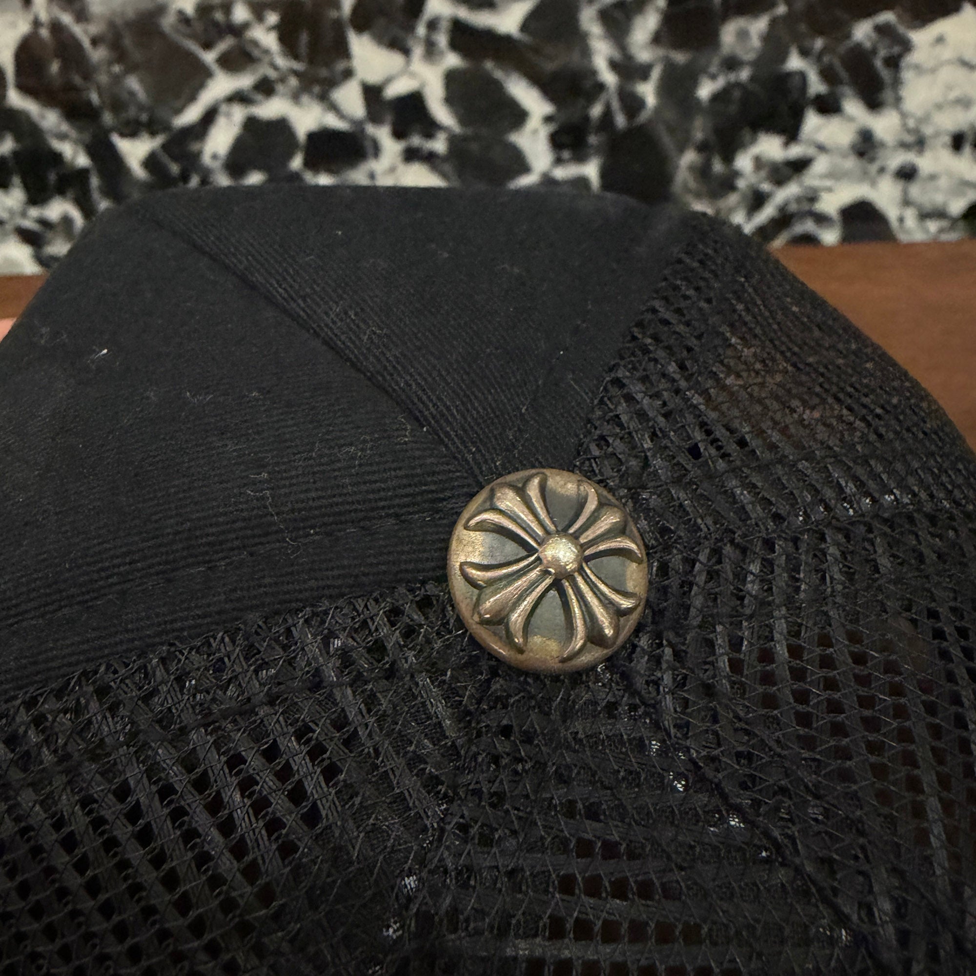 CHROME HEARTS Triple Cross Patch Trucker Cap Size ONE SIZE (51-61) クロムハーツ トリプルクロスパッチ トラッカーキャップ サイズONE SIZE (51-61)