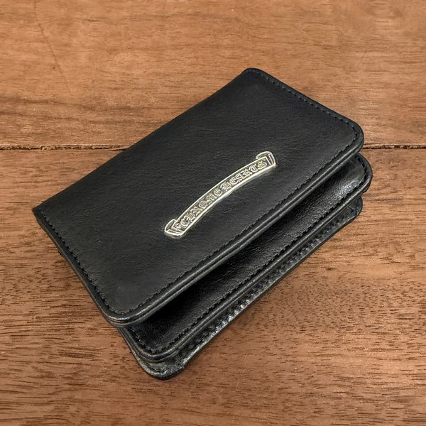CHROME HEARTS Scroll Label Leather Card Case クロムハーツ スクロールラベル レザーカードケース