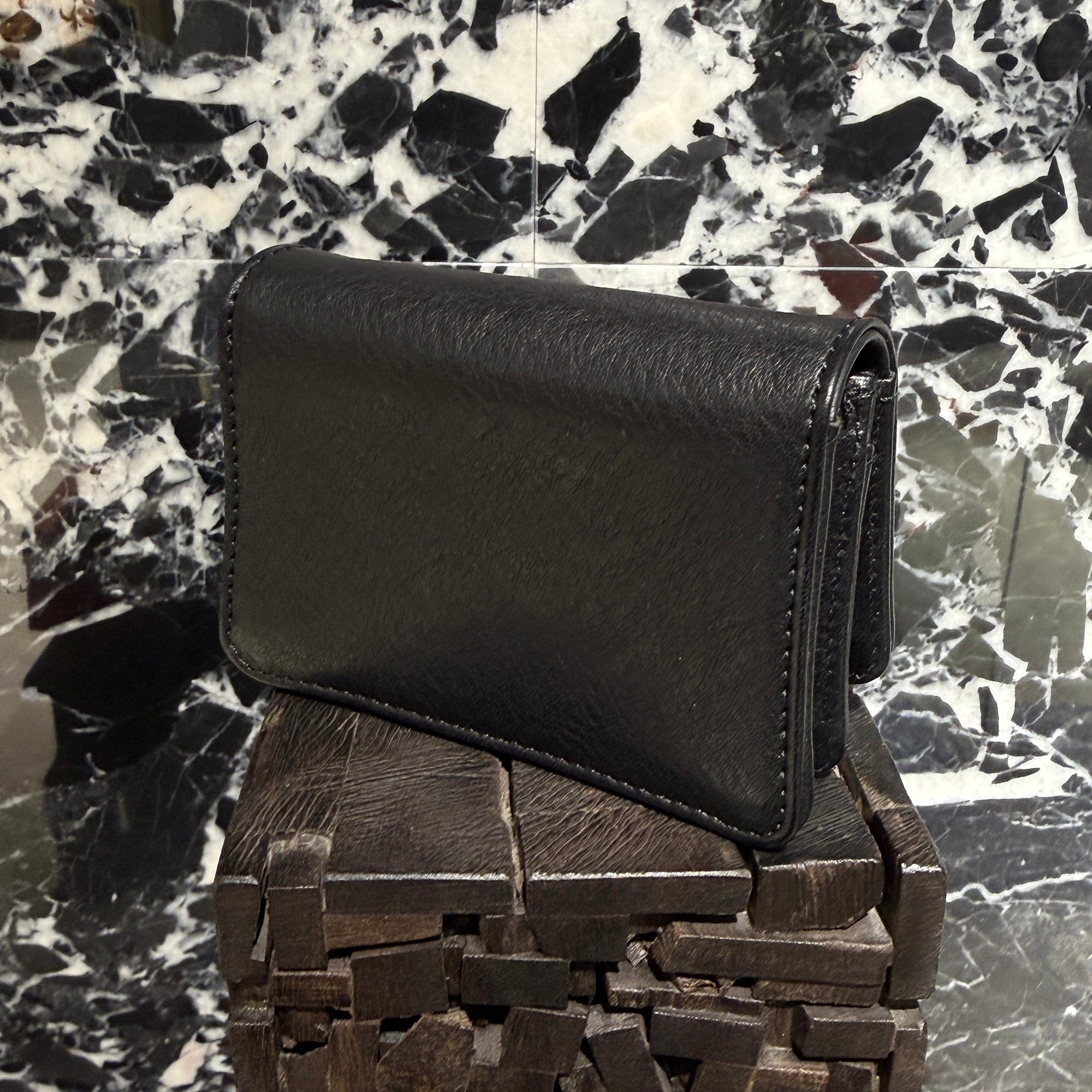 CHROME HEARTS Scroll Label Leather Card Case クロムハーツ スクロールラベル レザーカードケース