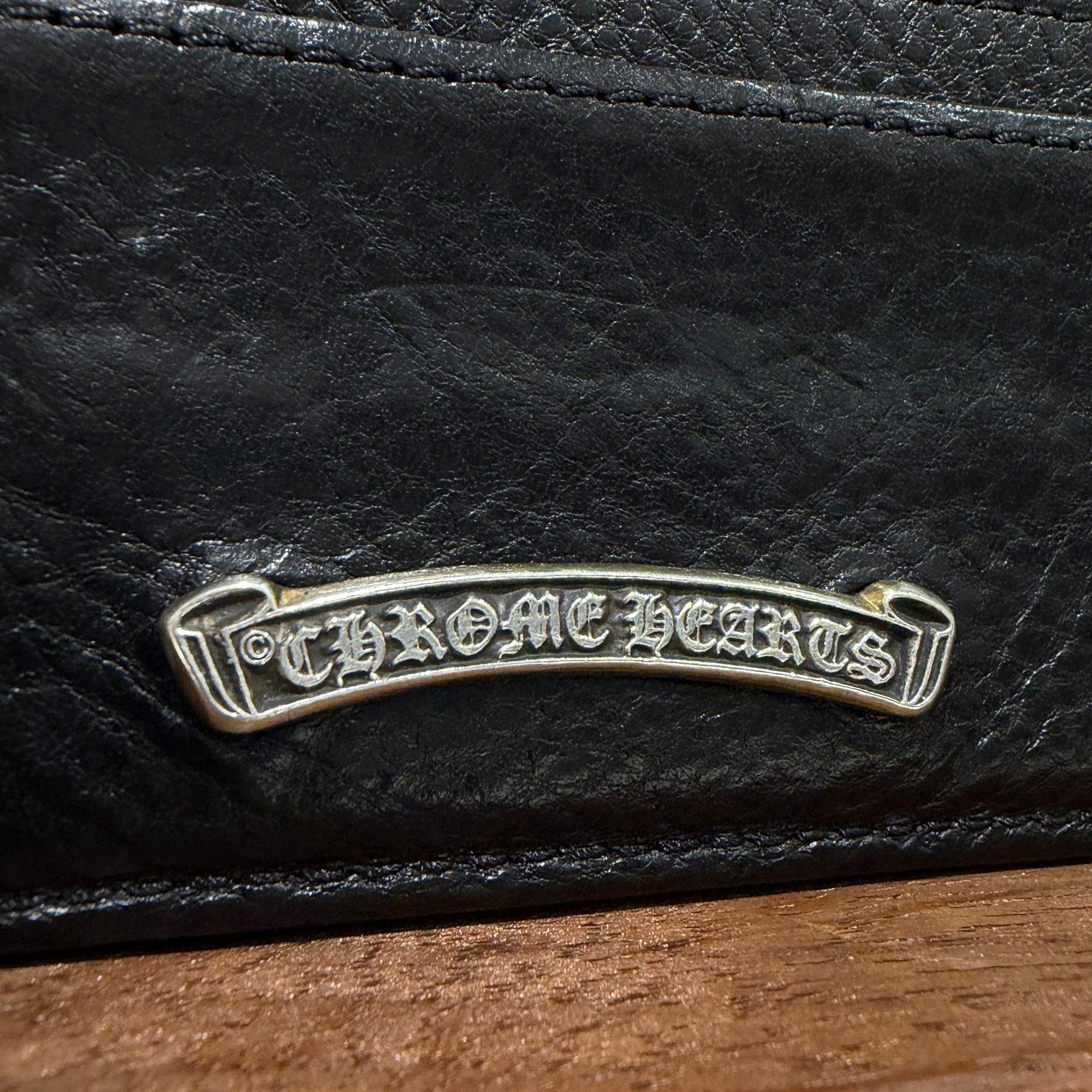 CHROME HEARTS Scroll Double Side Leather Card Case クロムハーツ スクロール ダブルサイド レザーカードケース