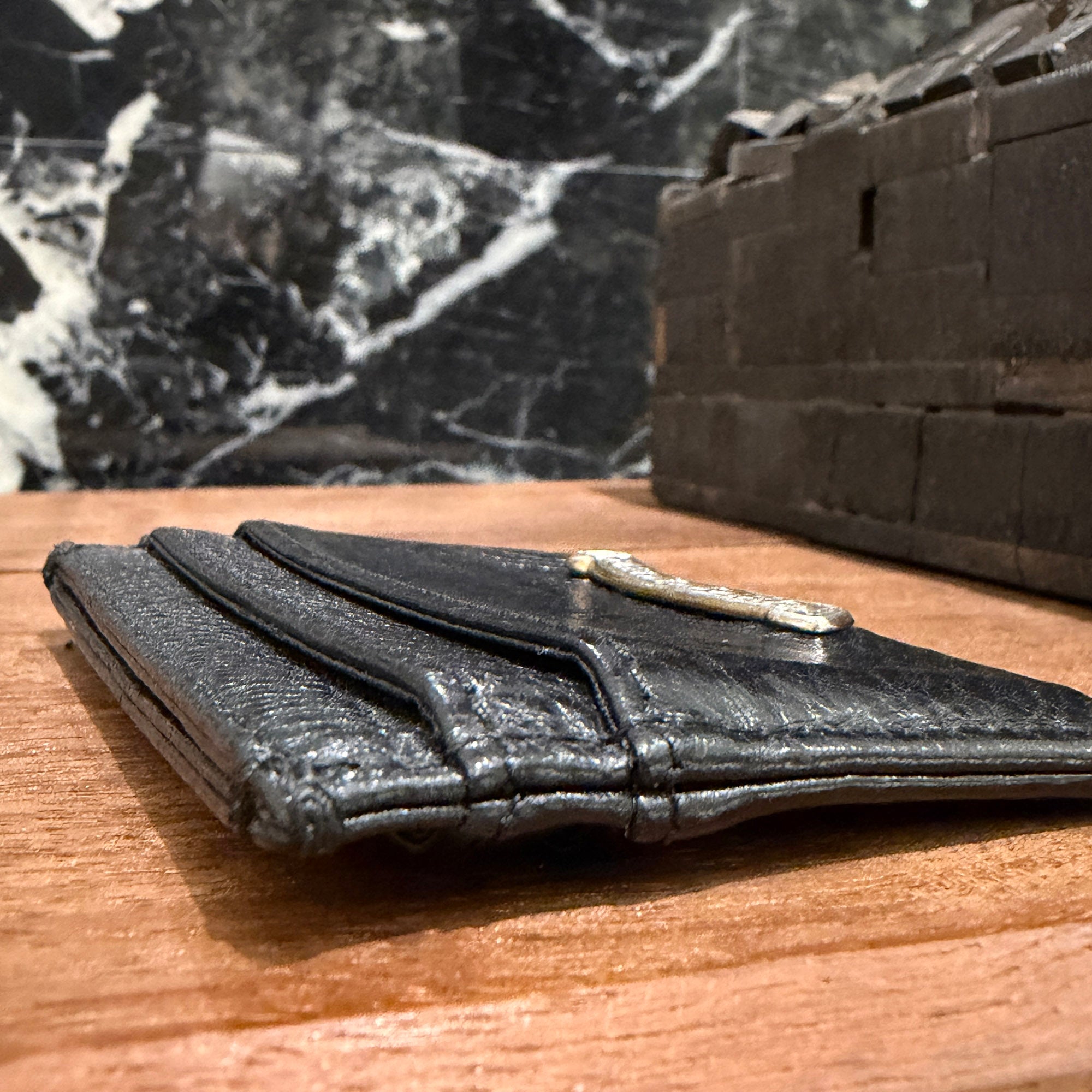 CHROME HEARTS Scroll Double Side Leather Card Case クロムハーツ スクロール ダブルサイド レザーカードケース