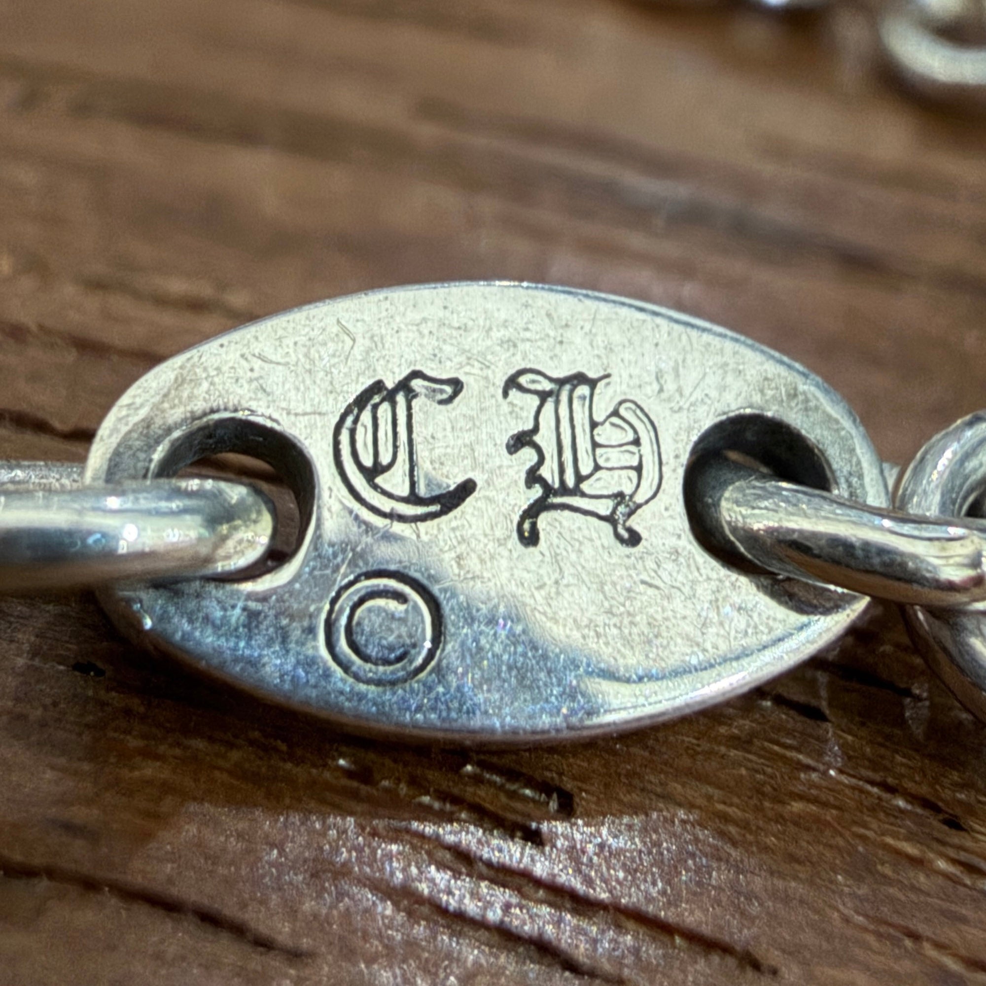 CHROME HEARTS Safety Pin 1 Diamond Roll Chain Necklace Size 16Inch クロムハーツ セーフティピン 1ダイヤモンド ロールチェーン ネックレス 16インチ