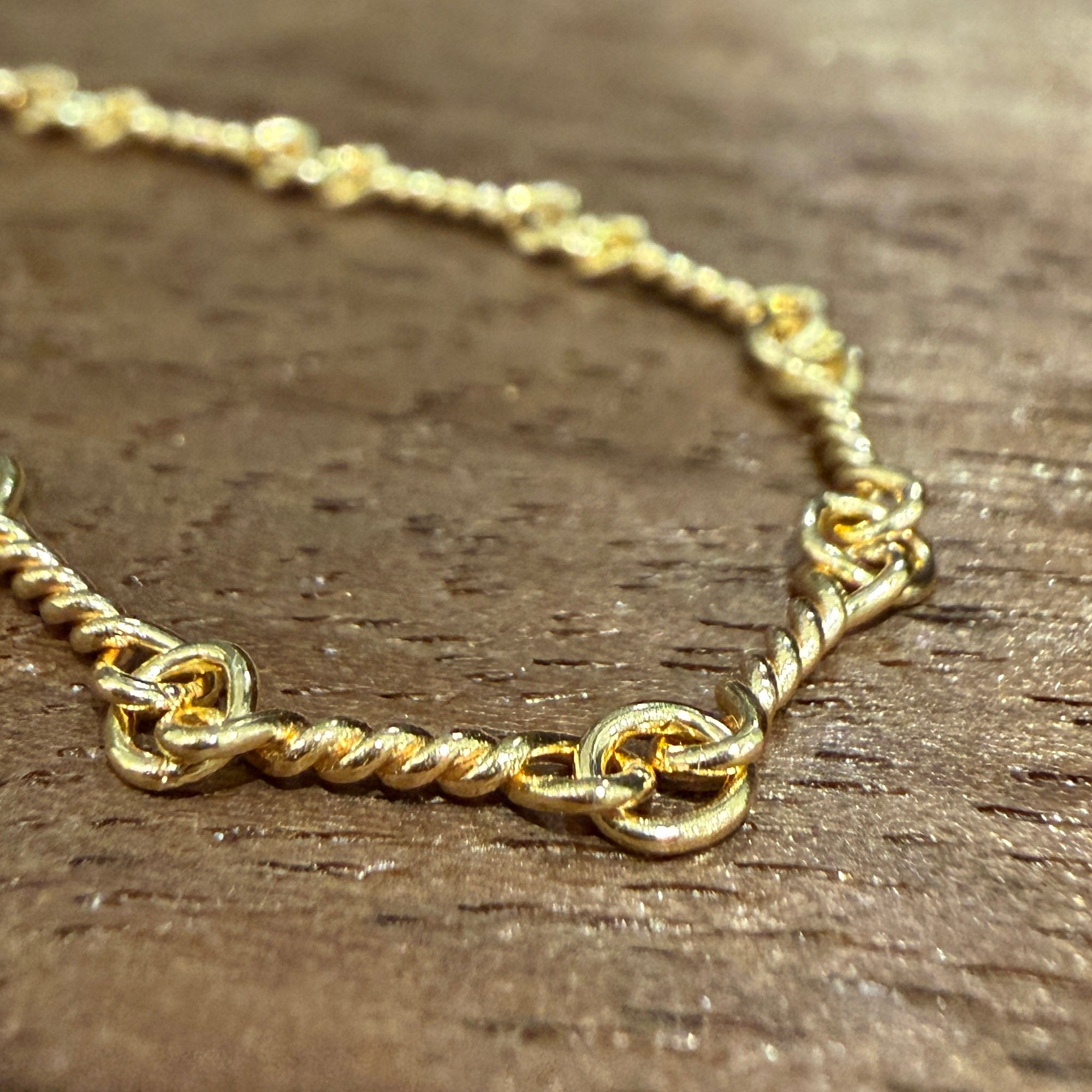 CHROME HEARTS 22K Twist Chain Necklace Size 20 Inch クロムハーツ 22K ツイストチェーン ネックレス サイズ 20インチ
